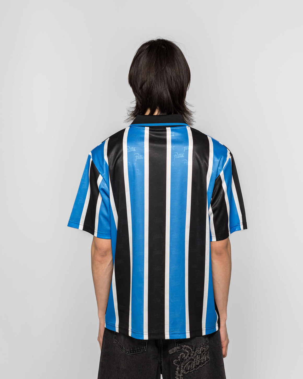 Patta - Stripe Football Jersey - French Blue - UP THERE
