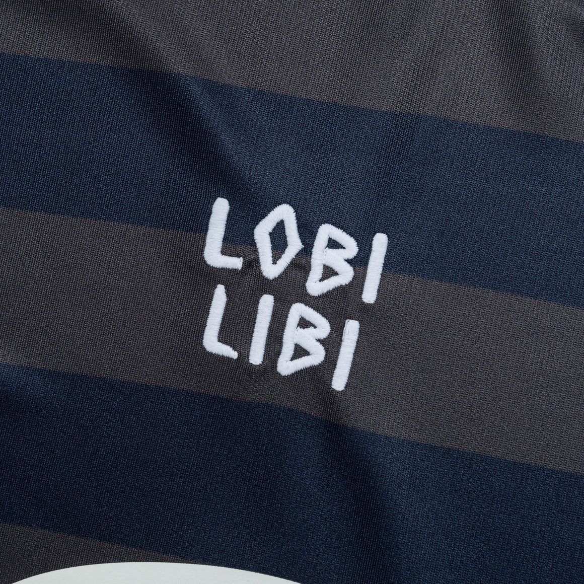 Patta - Striped LS Football Jersey - Forged Iron - UP THERE