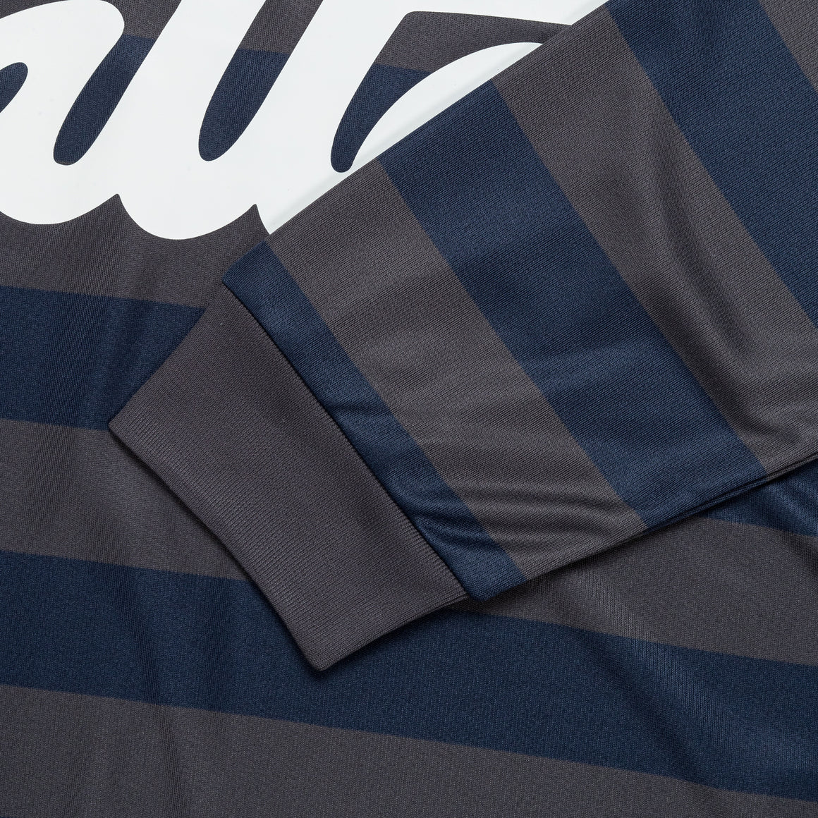 Patta - Striped LS Football Jersey - Forged Iron - UP THERE