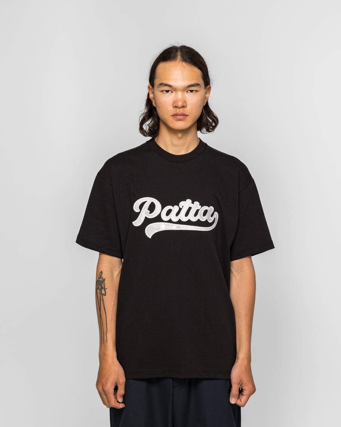 Patta - Tail Logo T-Shirt - Black - UP THERE