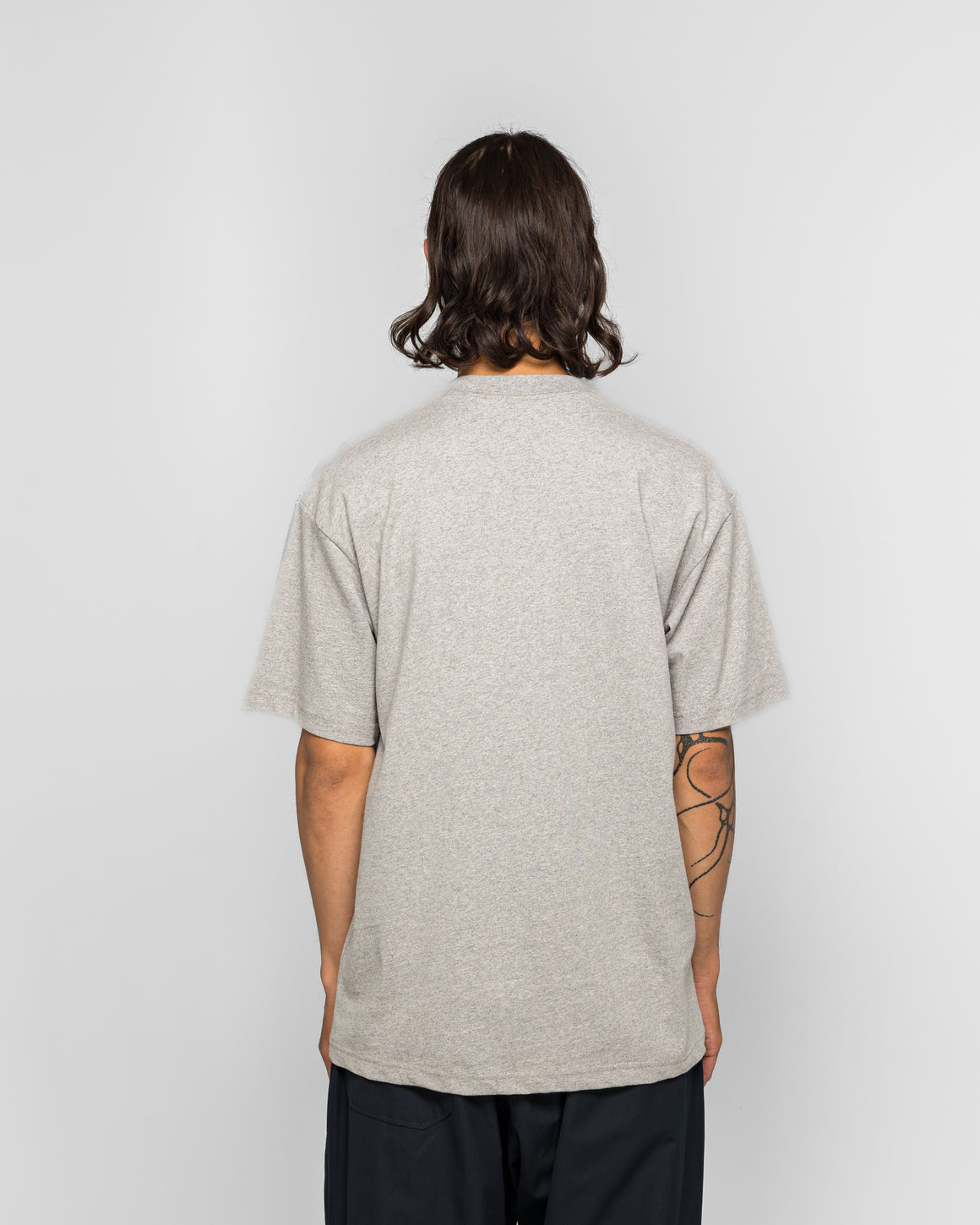 Patta - Tail Logo T-Shirt - Grey Heather - UP THERE