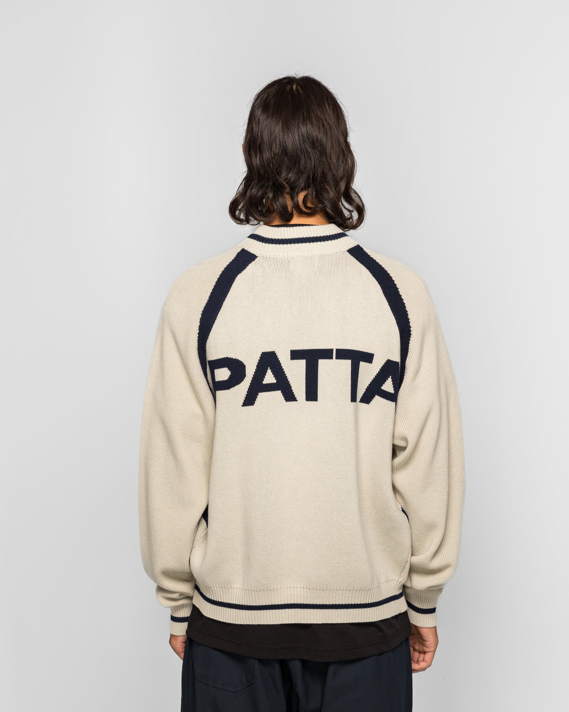 Patta - Track Top Cardigan - Vaporous Grey - UP THERE