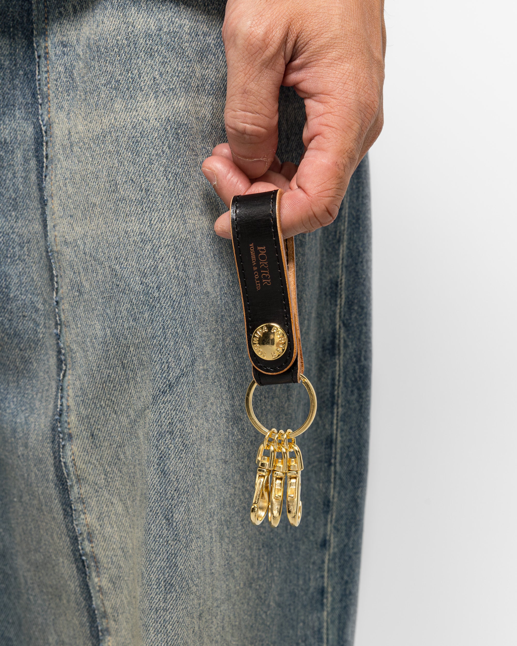 小物 PORTER KEY HOLDER Porter Film Key Holder - Black | UP THERE