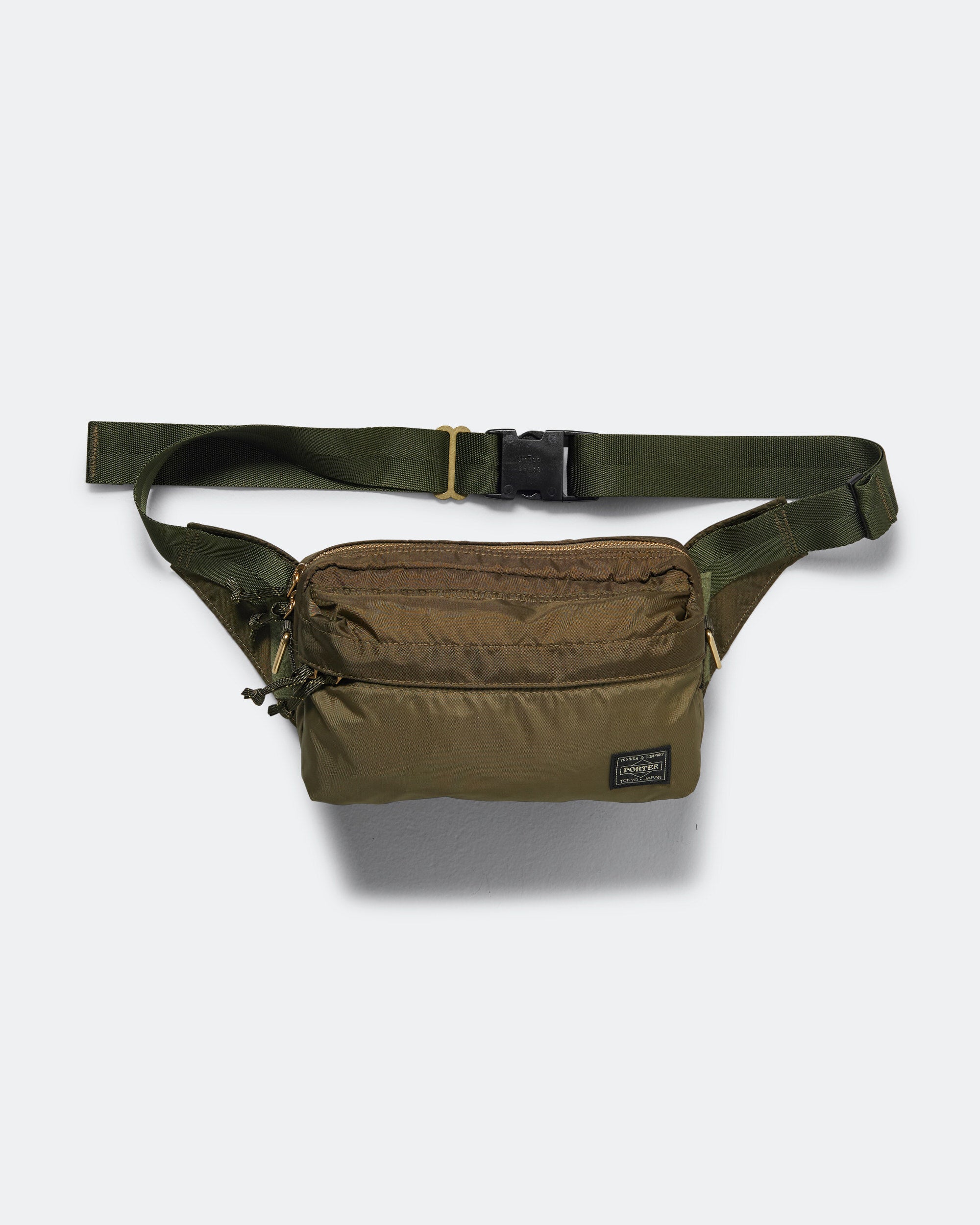Porter Yoshida & Co - FORCE 2WAY Waist Bag - Olive Drab | UP THERE