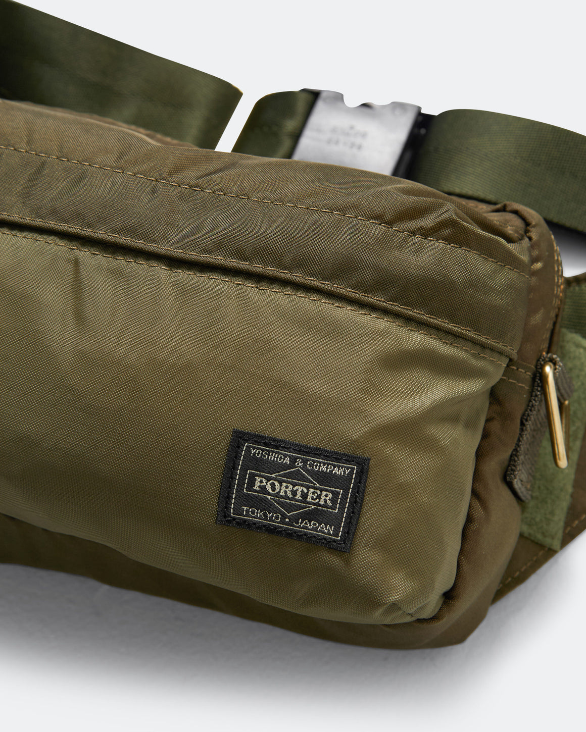 Porter Yoshida & Co - FORCE 2WAY Waist Bag - Olive Drab - UP THERE