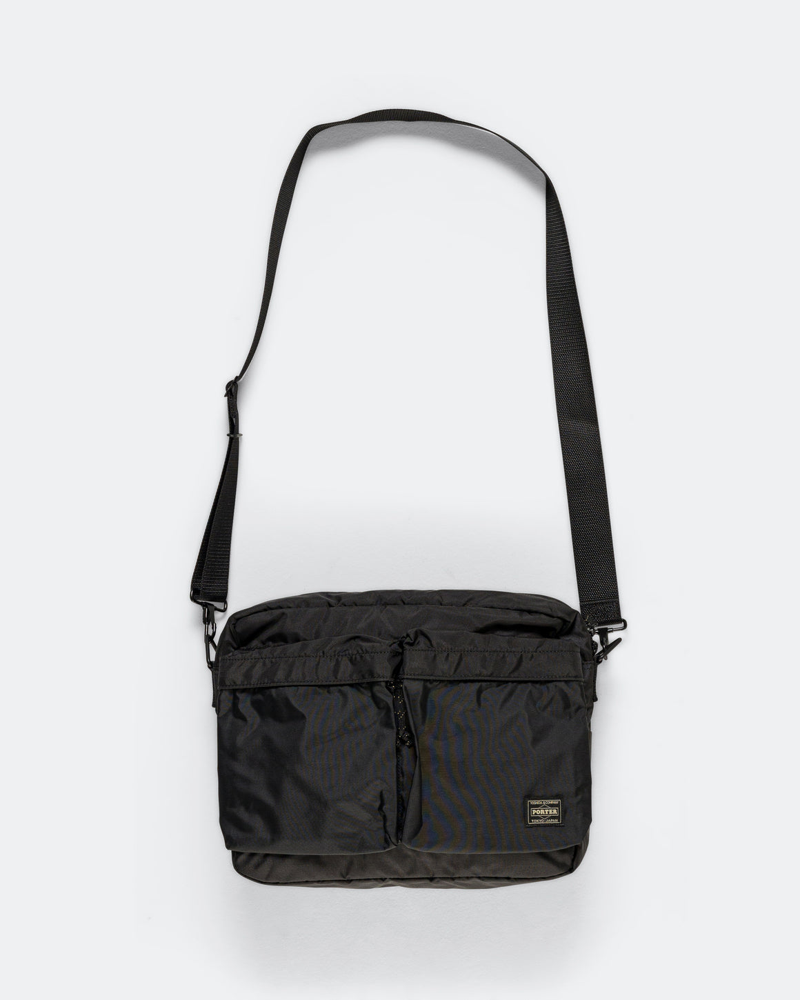 Porter Yoshida & Co - FORCE Shoulder Bag (L) - Black - UP THERE