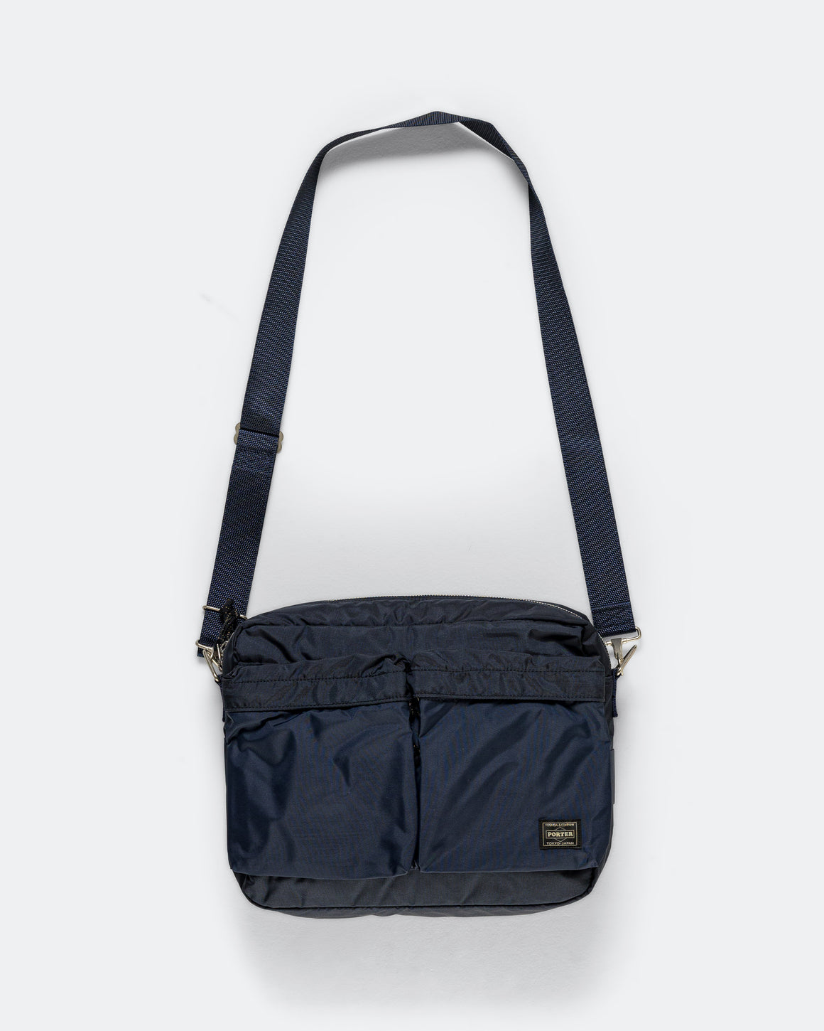 Porter Yoshida & Co - FORCE Shoulder Bag (L) - Navy - UP THERE