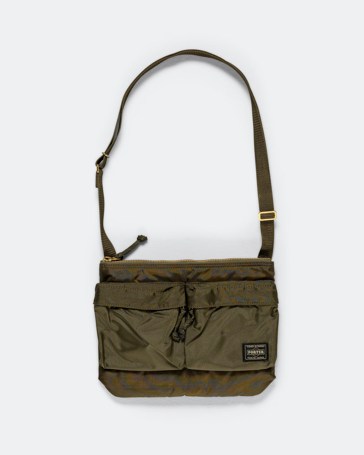Porter Yoshida & Co - FORCE Shoulder Bag (M) - Olive Drab - UP THERE