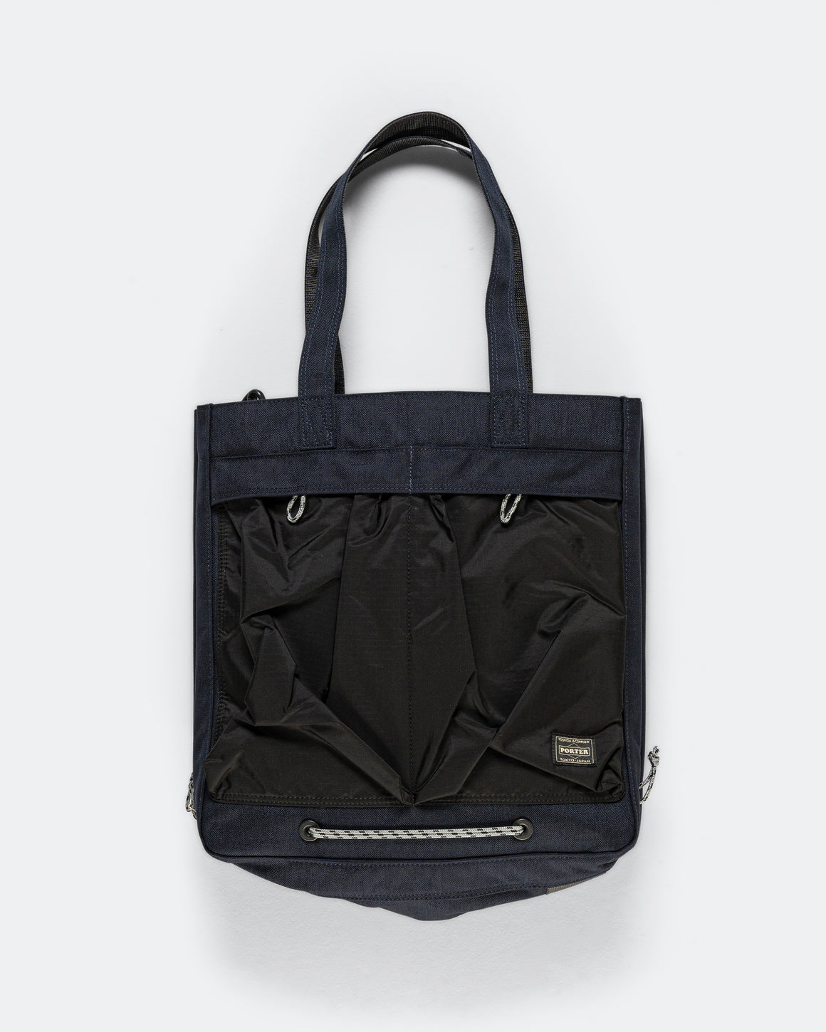 Porter Yoshida & Co - New Hype 2WAY Tote Bag (l) - Navy/Black - UP THERE