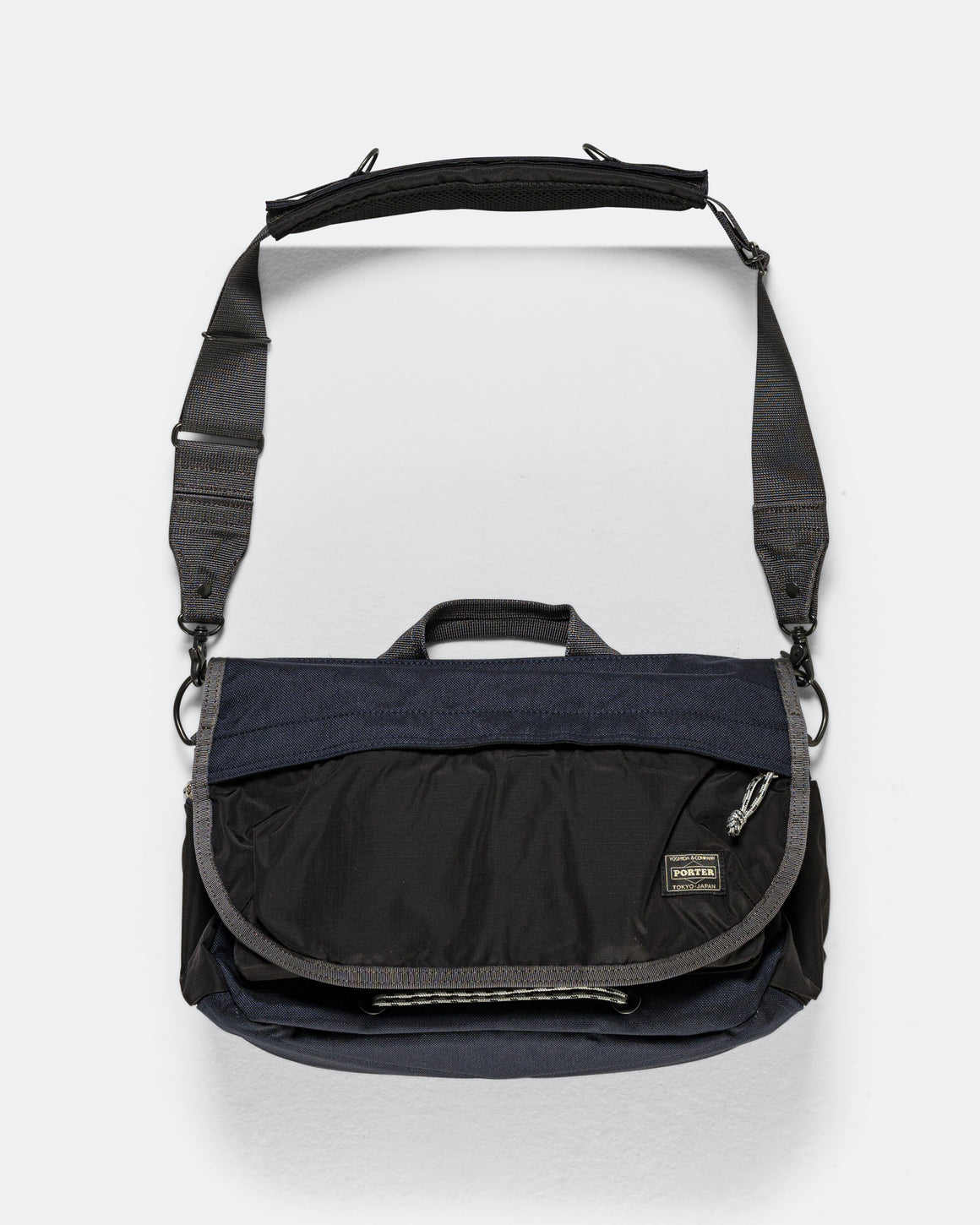 Porter Yoshida & Co - New Hype Messenger Bag - Navy/Black - UP THERE