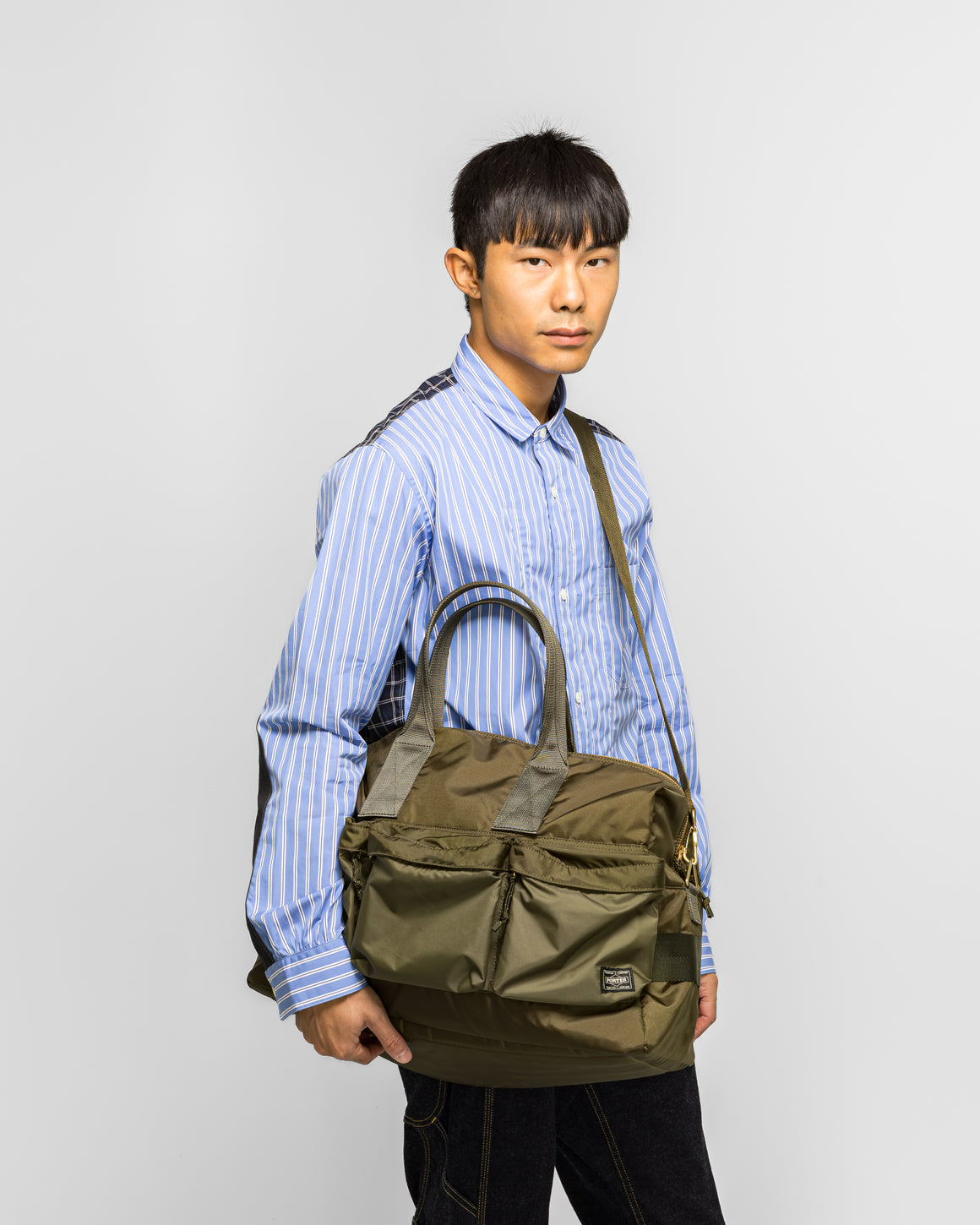 Porter Yoshida & Co - FORCE 2WAY Duffle Bag - Olive Drab | UP THERE