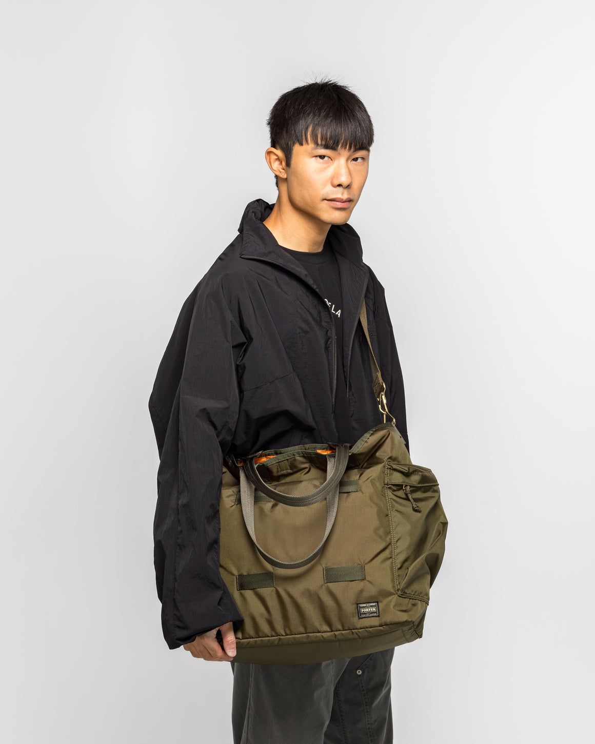 Porter Yoshida & Co - Force 2WAY Tote Bag - Olive Drab - UP THERE