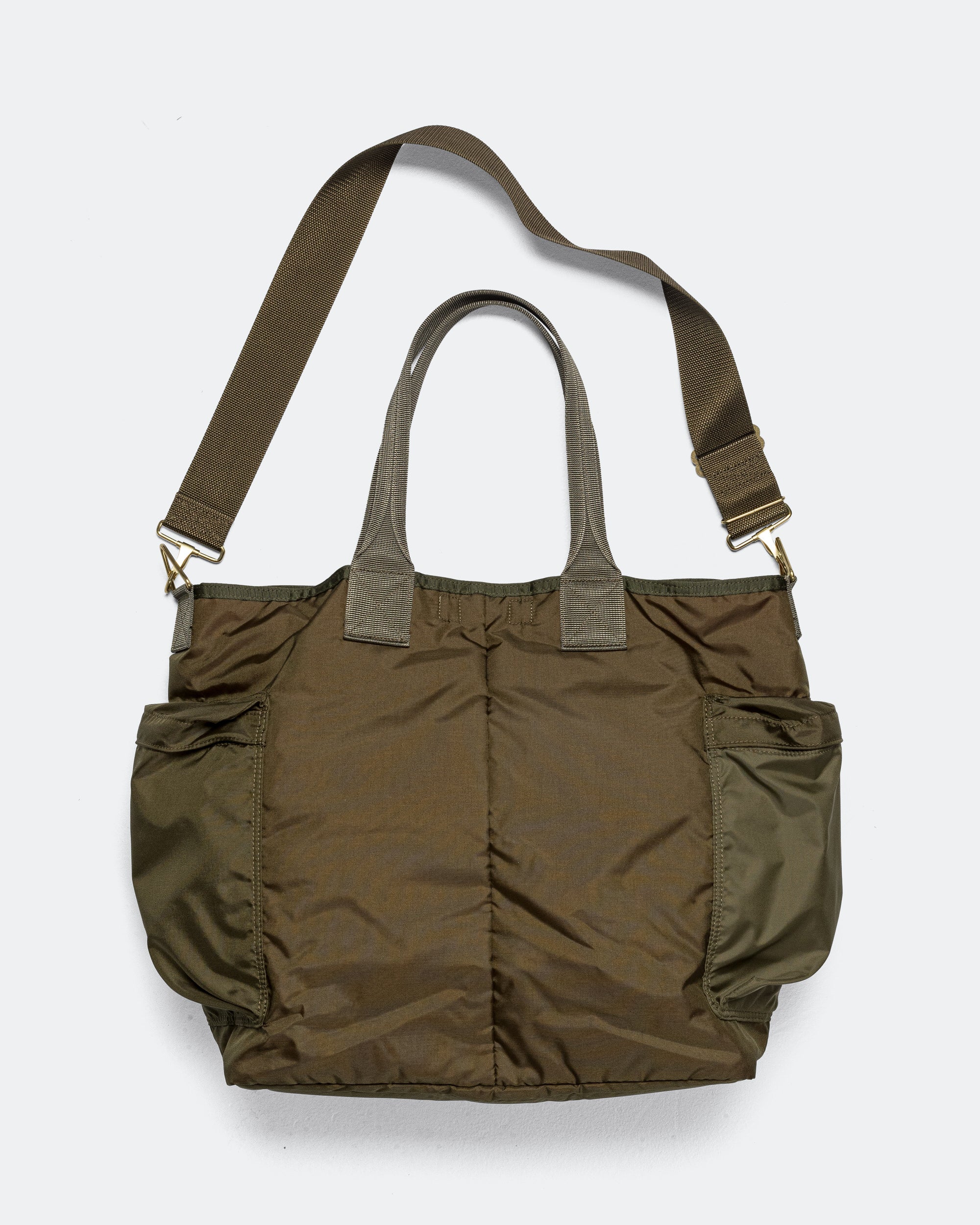 Porter Yoshida & Co - Force 2WAY Tote Bag - Olive Drab | UP THERE