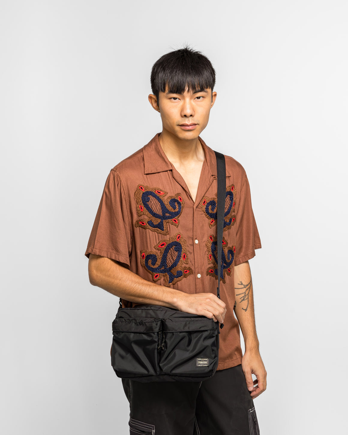 Porter Yoshida & Co - Force Shoulder Bag (S) - Black - UP THERE