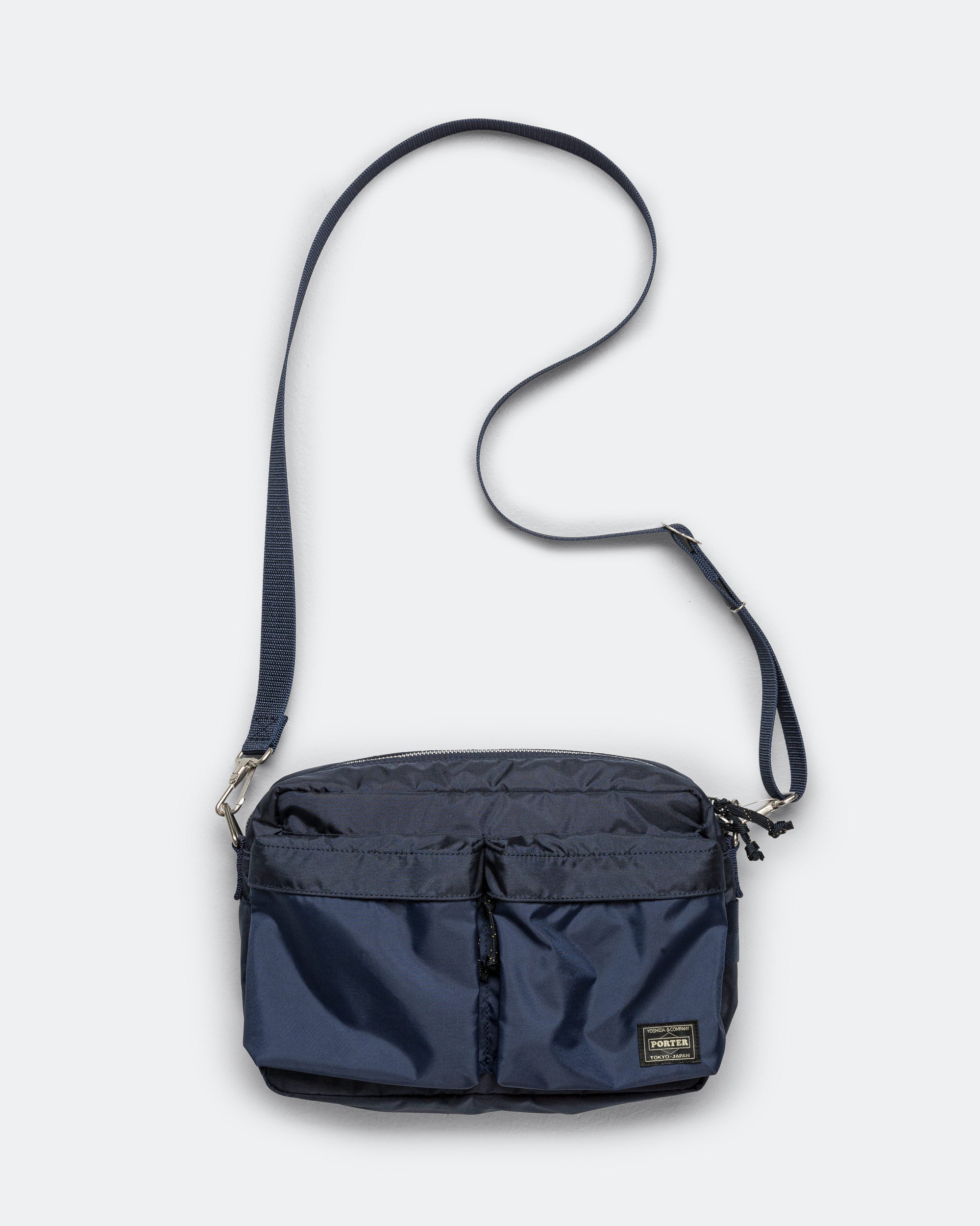 Porter Yoshida & Co - Force Shoulder Bag (S) - Navy | UP THERE