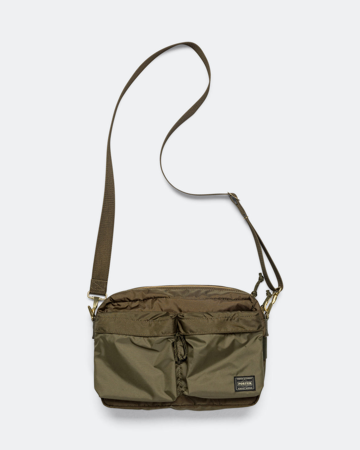 Porter Yoshida & Co - Force Shoulder Bag (S) - Olive Drab - UP THERE