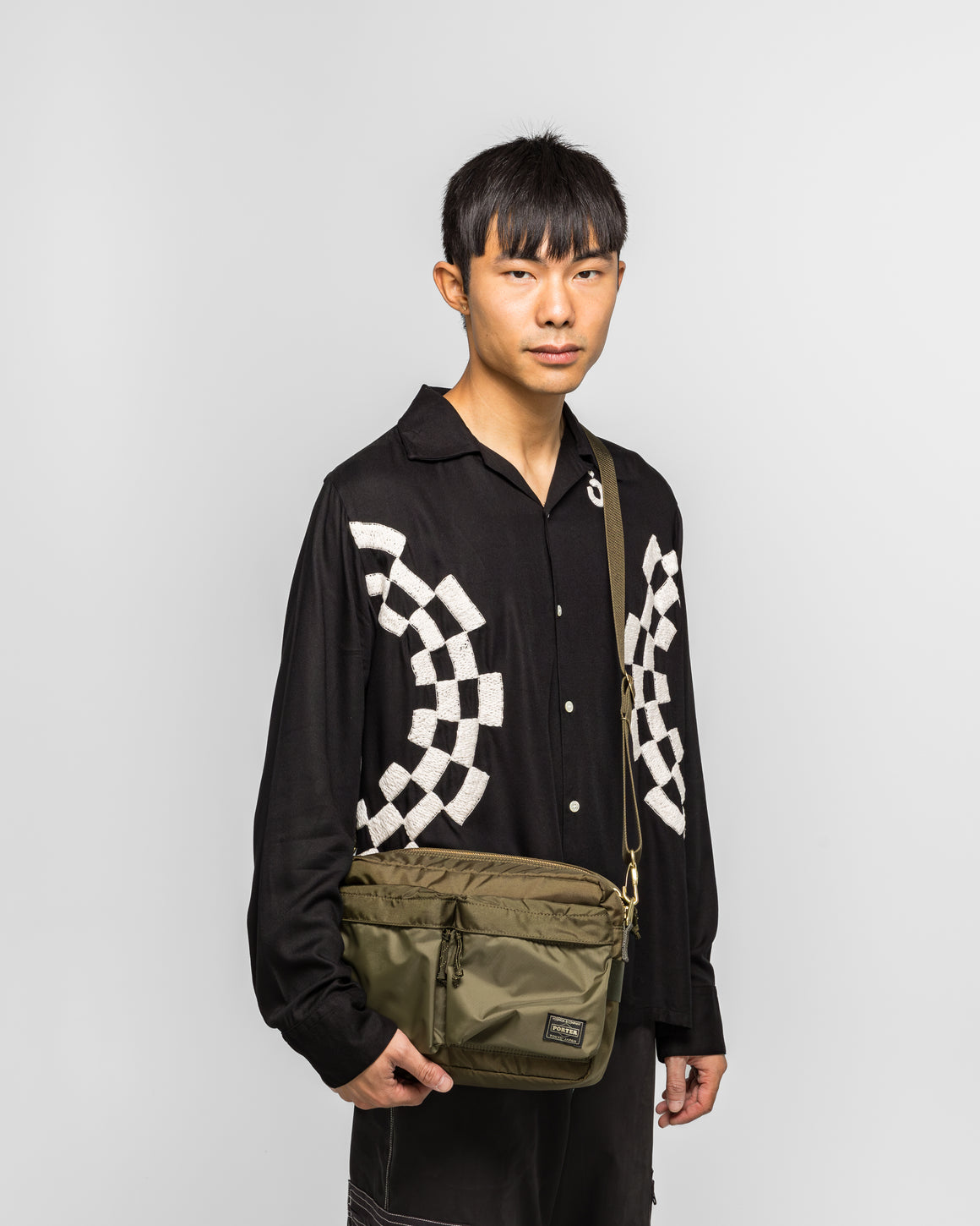 Porter Yoshida & Co - Force Shoulder Bag (S) - Olive Drab - UP THERE