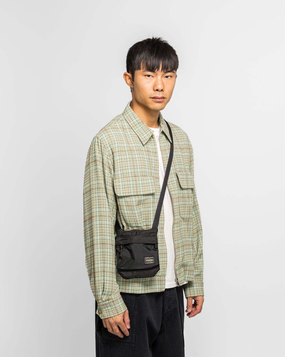 Porter Yoshida & Co - FORCE Shoulder Pouch - Black - UP THERE