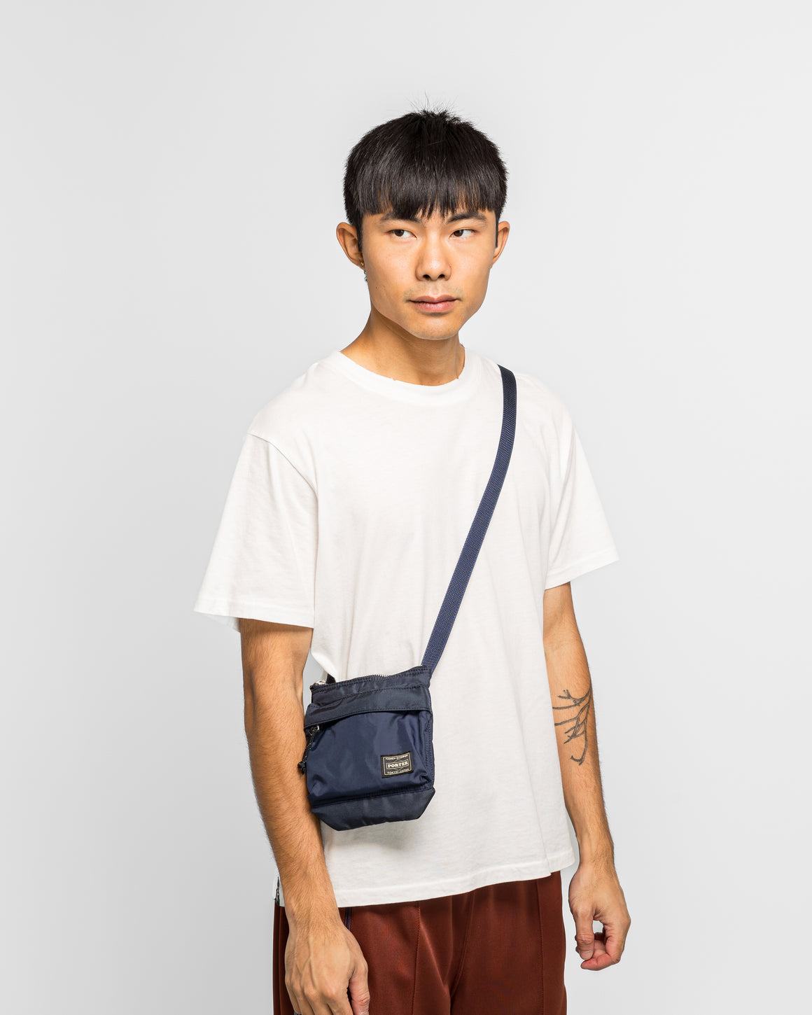 Porter Yoshida & Co - FORCE Shoulder Pouch - Navy - UP THERE