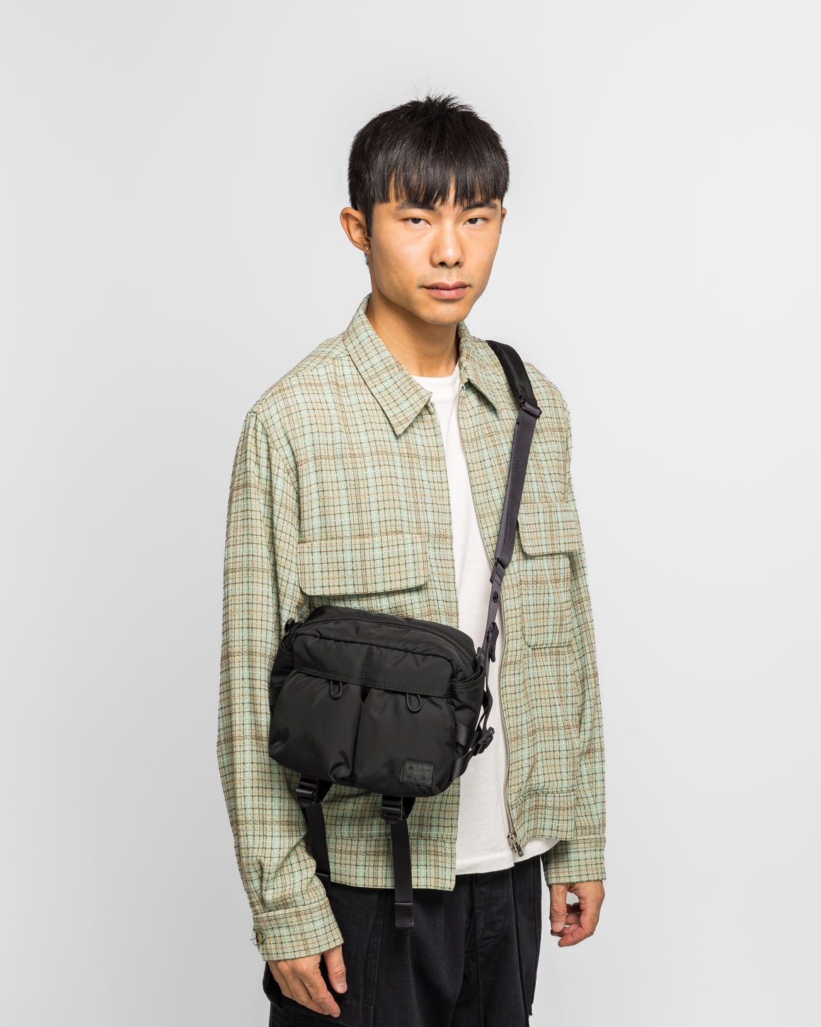 Porter Yoshida & Co - SENSES Shoulder Pack - Black - UP THERE