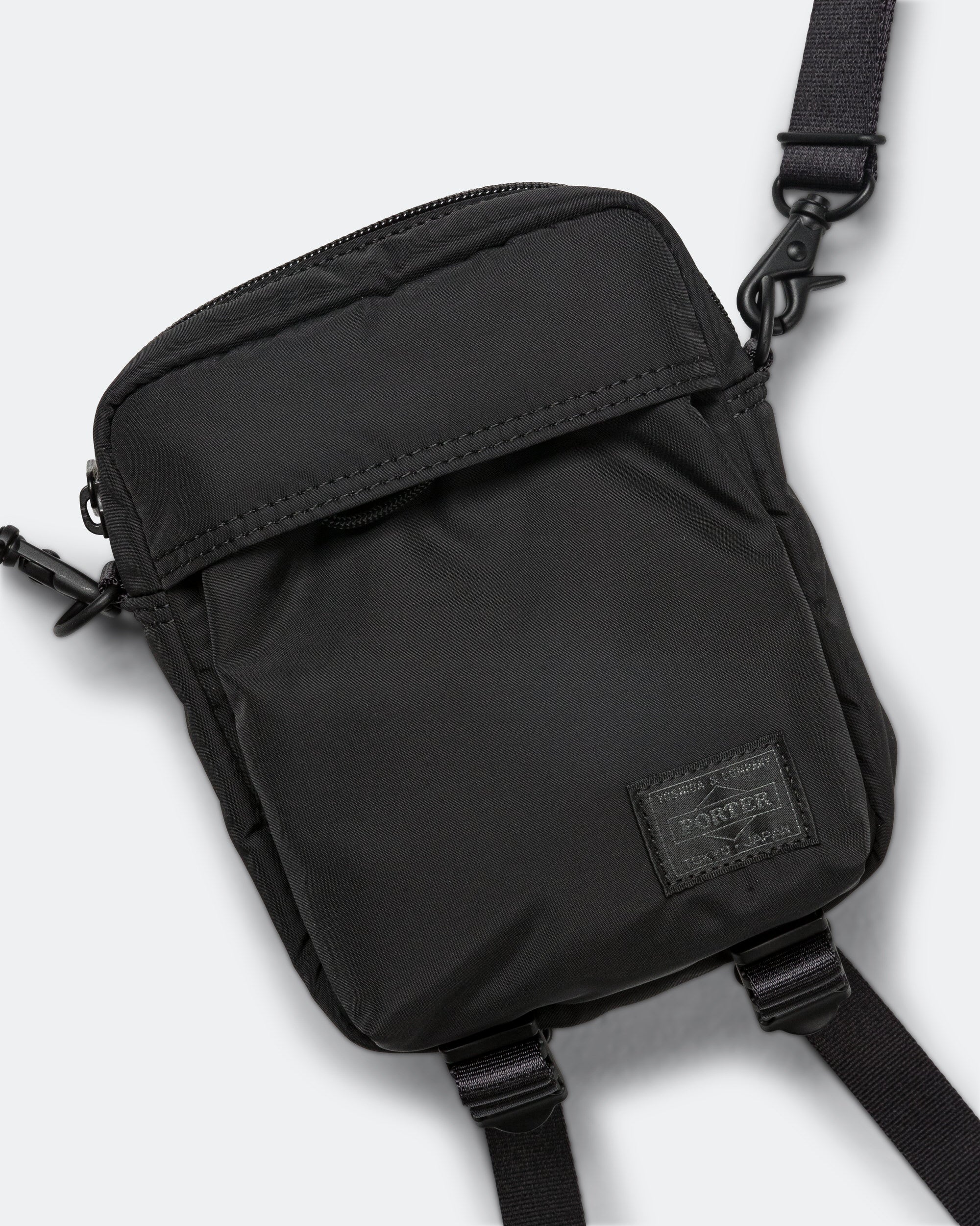 Porter Senses Vertical Shoulder Bag - Black | UP THERE