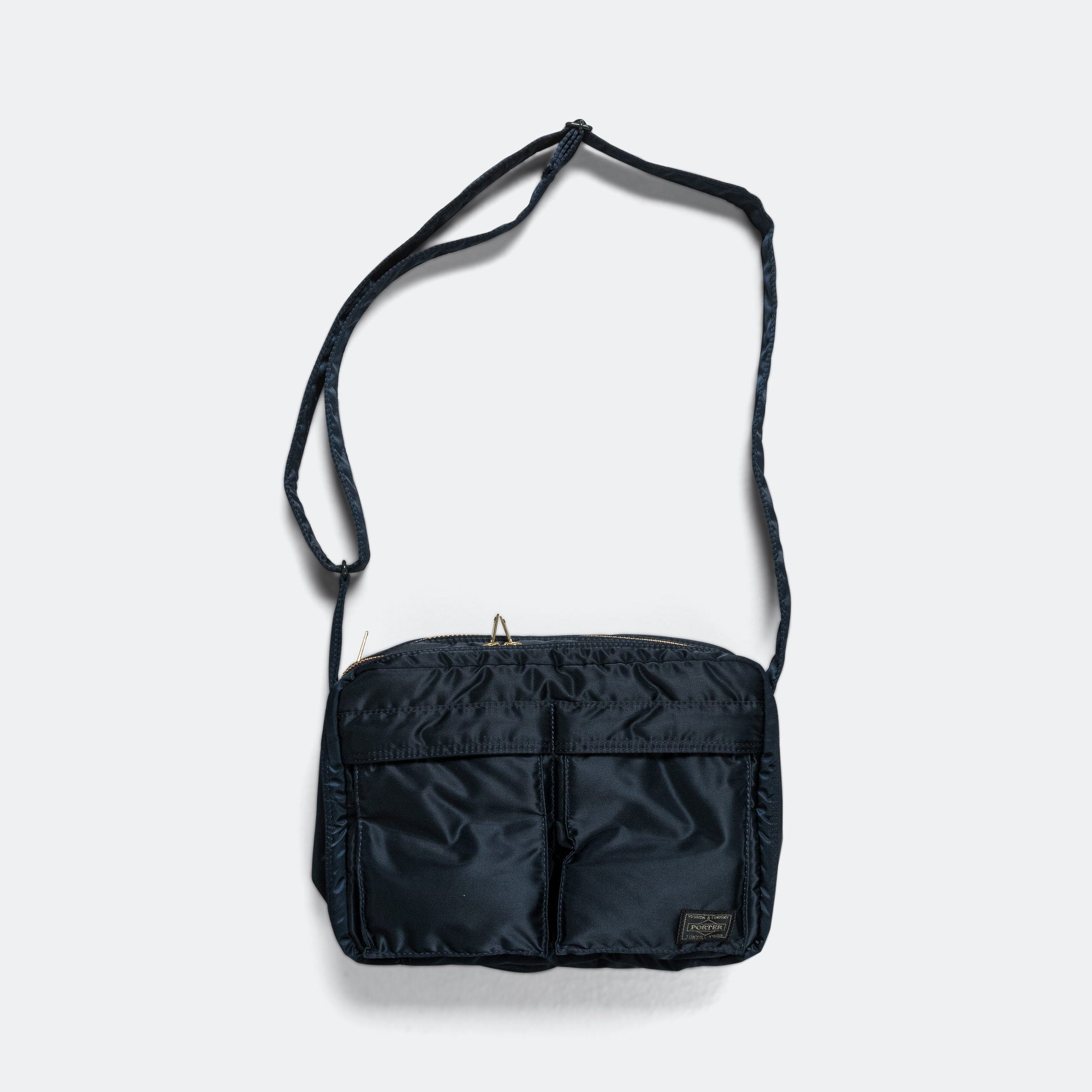 Porter Tanker Shoulder Bag Large Iron Blue UP THERE