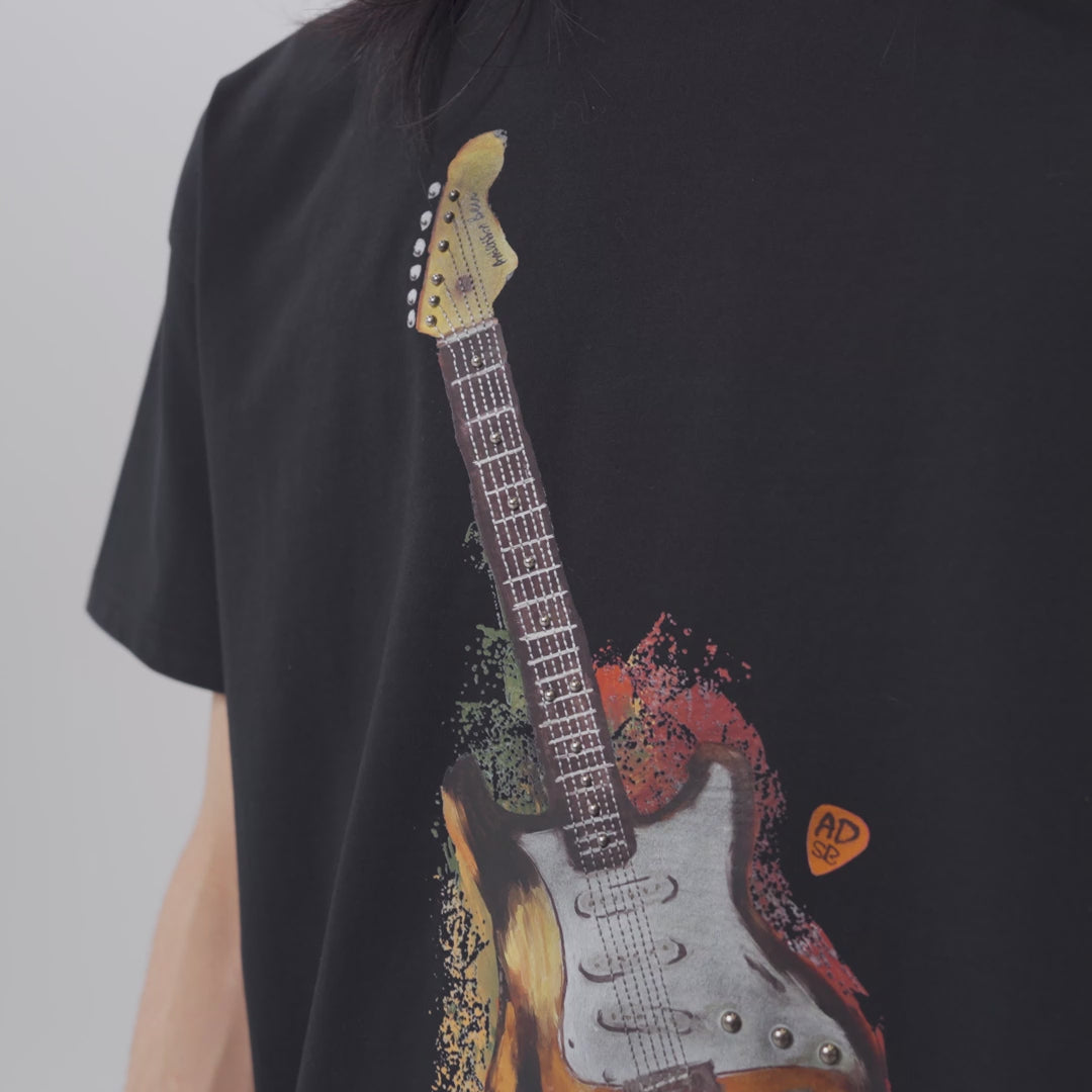 Andersson Bell Guitar T-Shirt - Black | UP THERE