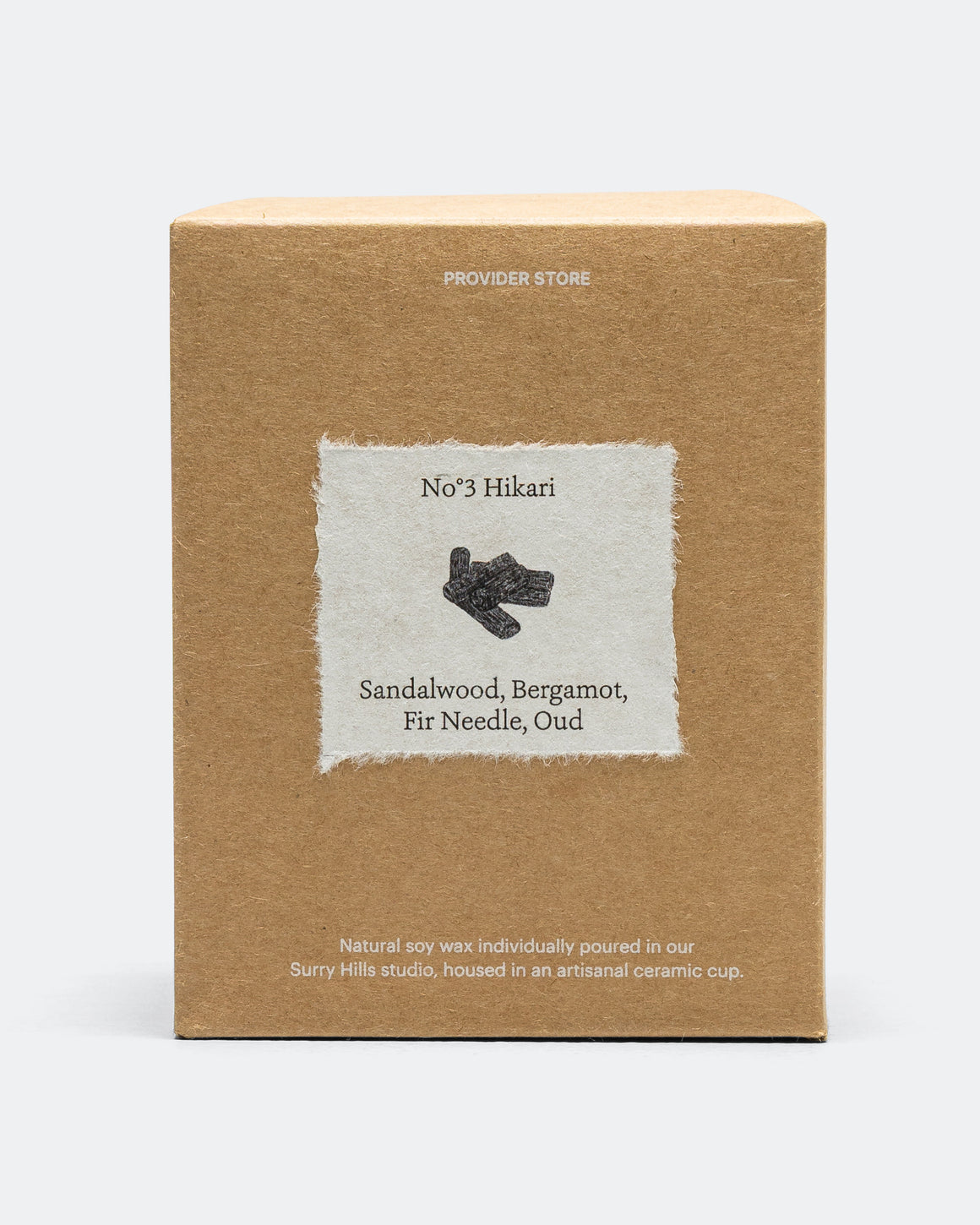 Provider Store - Ishi Candle - Yellow/Brown - UP THERE