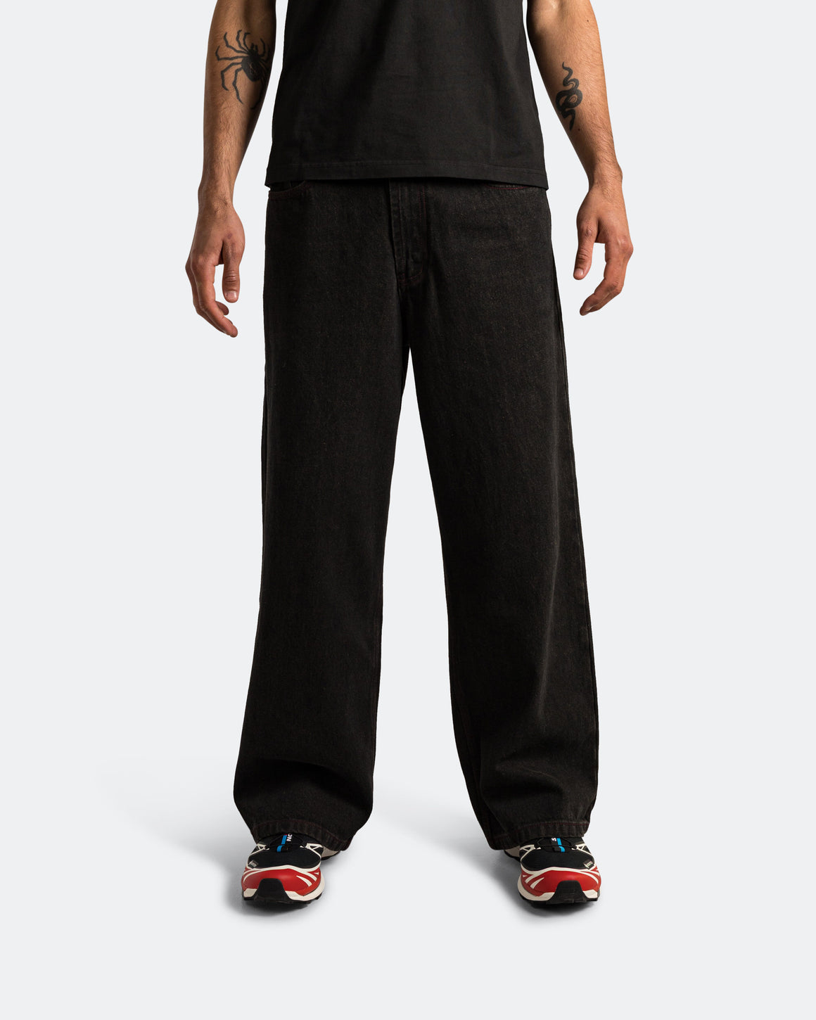 Pseushi - Loose Jeans - Mud Wash - UP THERE