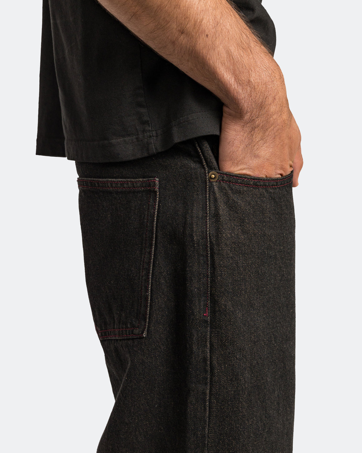 Pseushi - Loose Jeans - Mud Wash - UP THERE