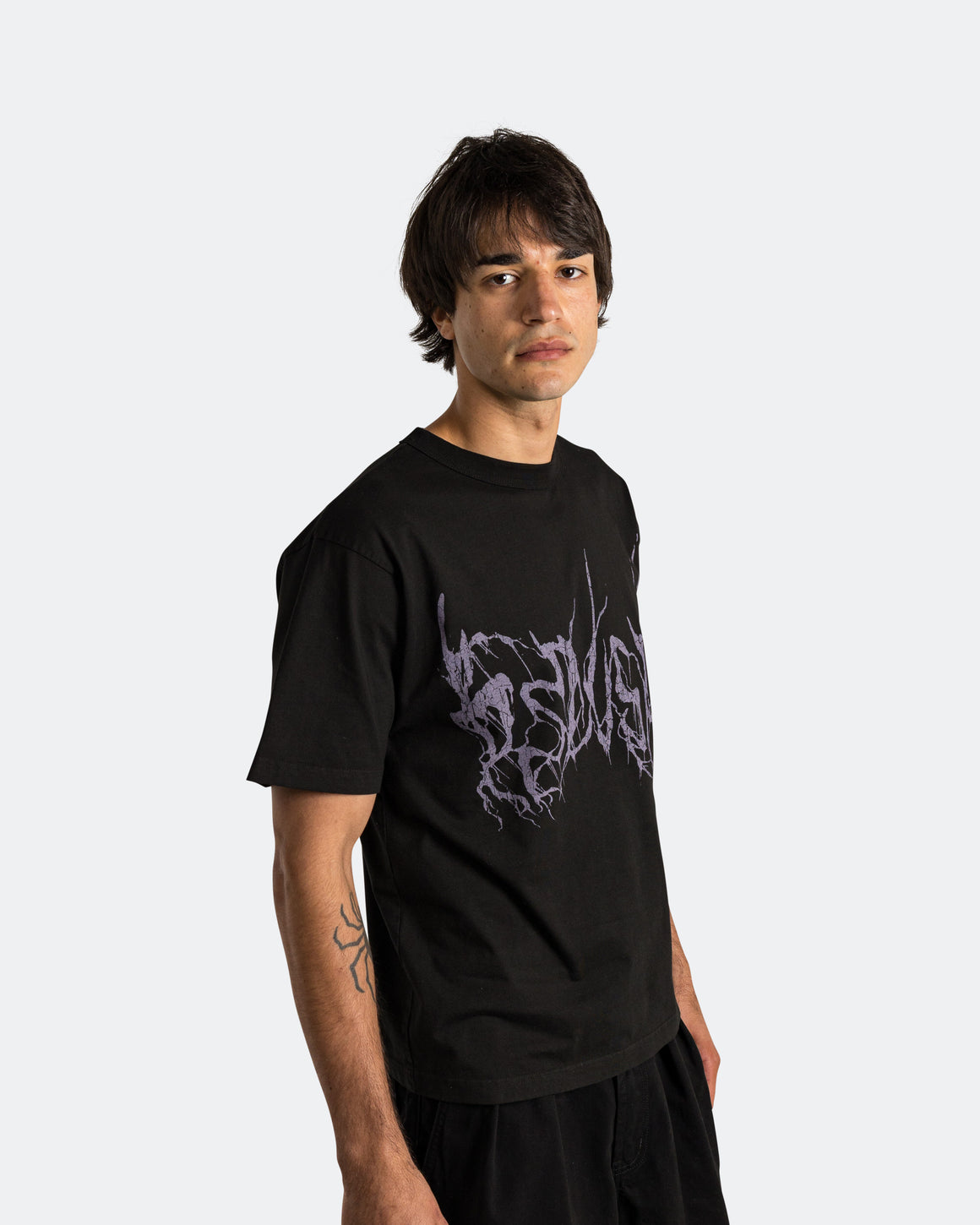 Pseushi - Metal Tee - Black - UP THERE