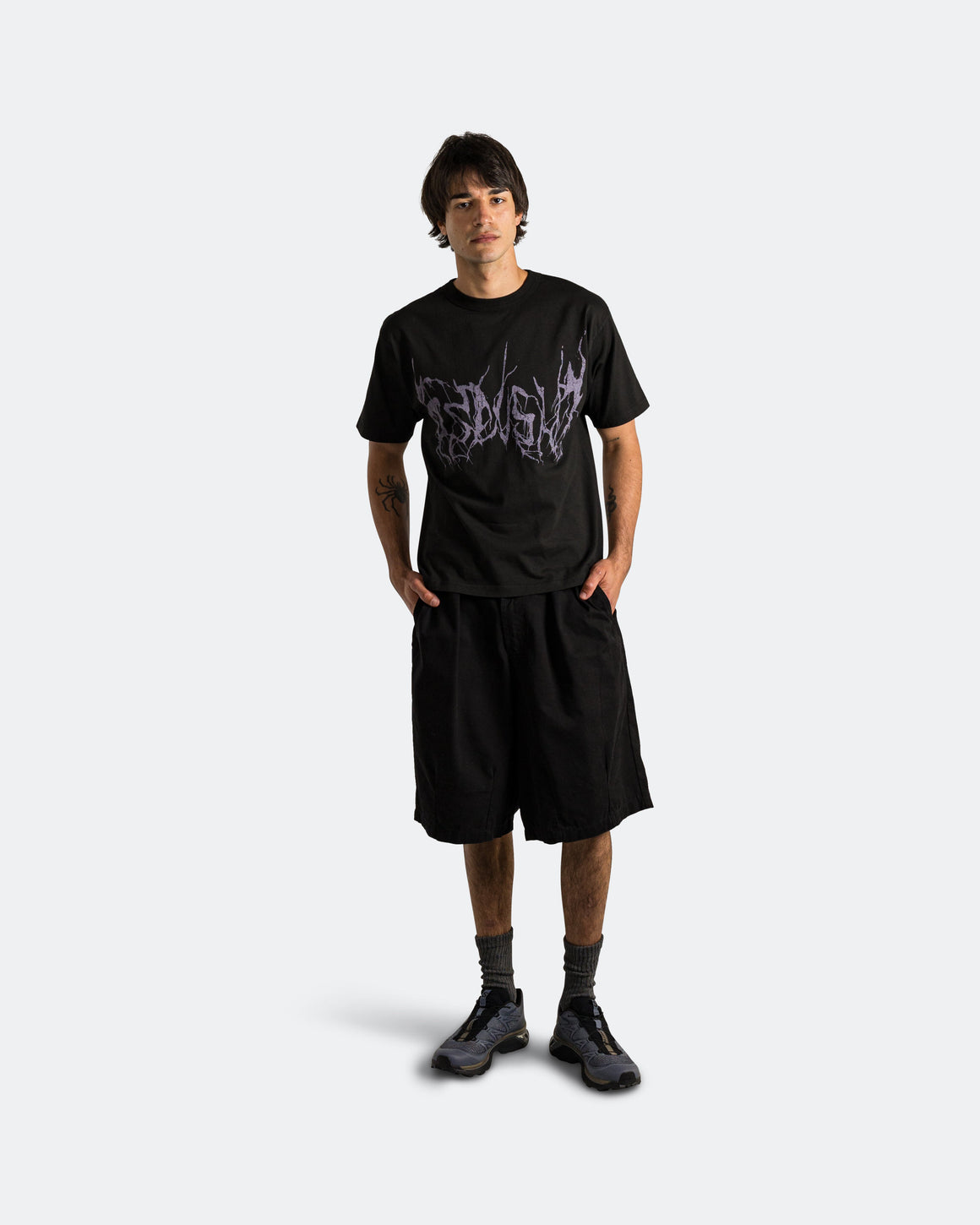 Pseushi - Metal Tee - Black - UP THERE