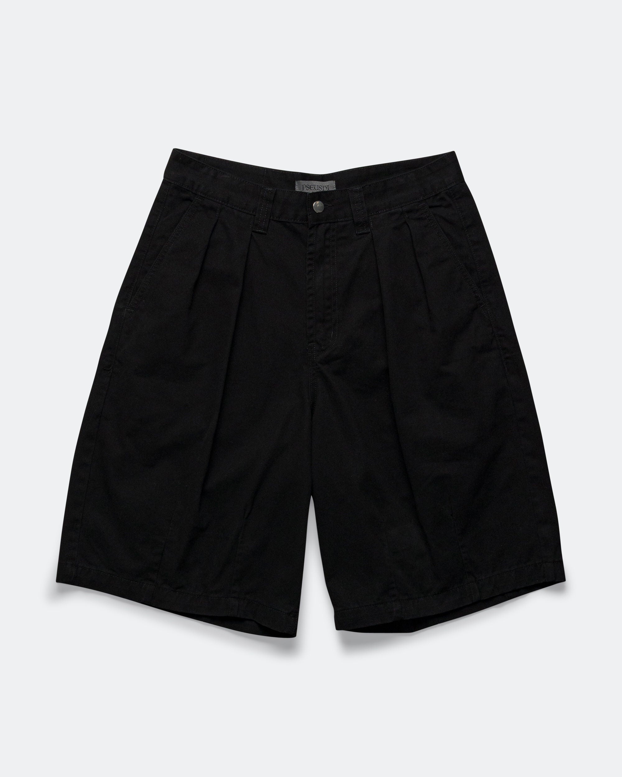 Pseushi - Pleated Balloon Shorts - Black | UP THERE