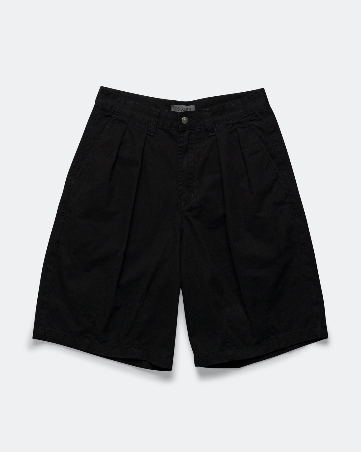 Pseushi - Pleated Balloon Shorts - Black - UP THERE