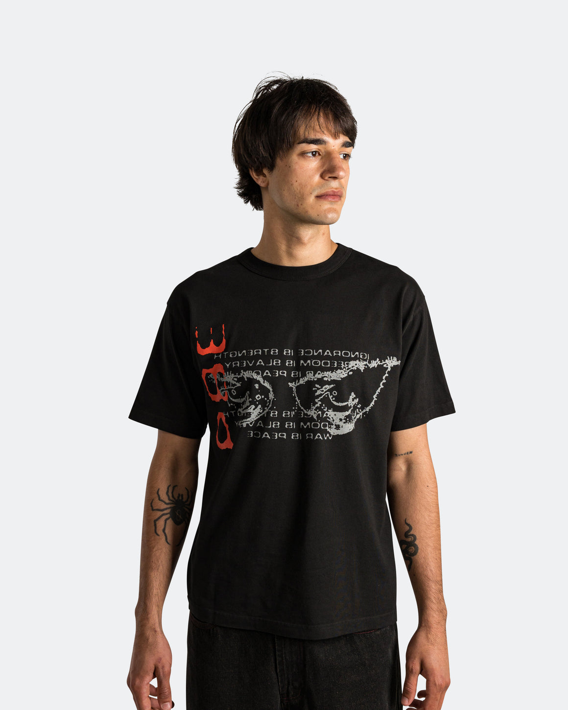 Pseushi - Watcher Tee - Black - UP THERE