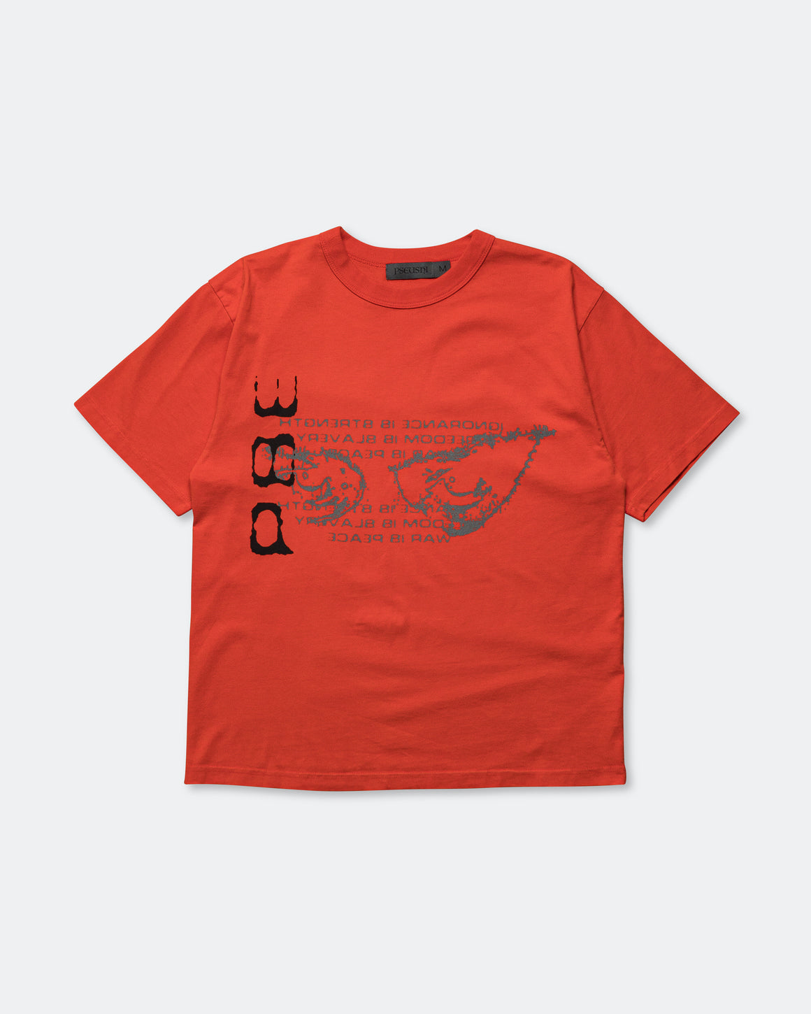 Pseushi - Watcher Tee - Red - UP THERE