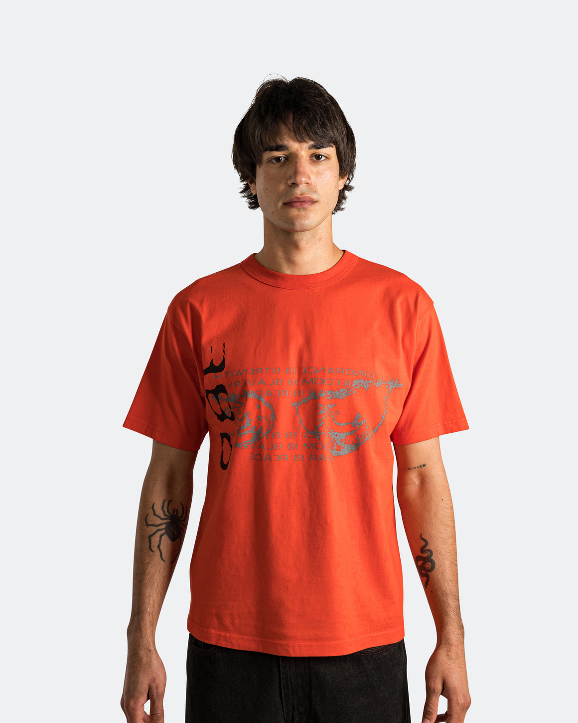 Pseushi - Watcher Tee - Red - UP THERE