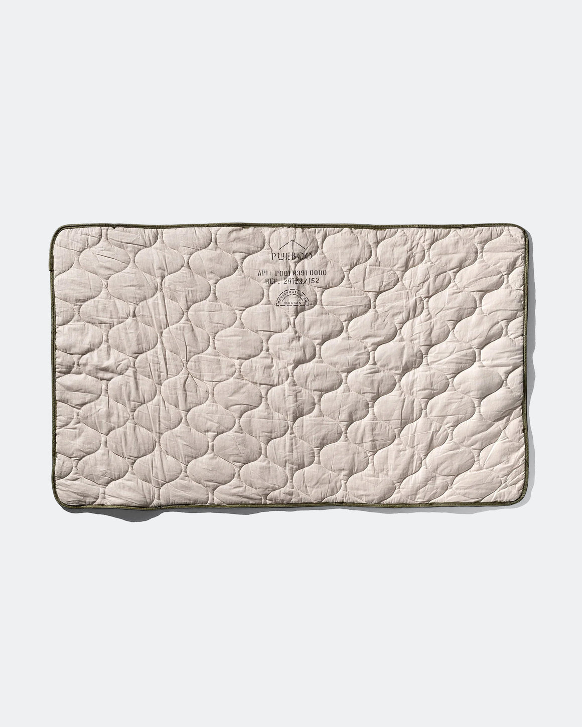 PUEBCO - Vintage Parachute Line Quilted Blanket - Olive - UP THERE
