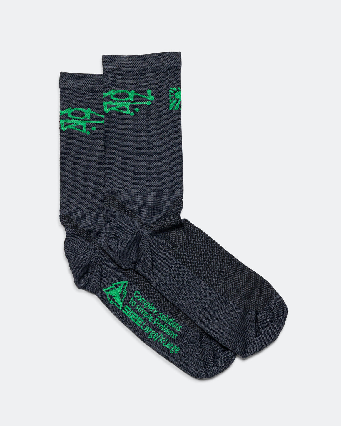 Rayon Vert - Problem Socks - Golgotha Black - UP THERE