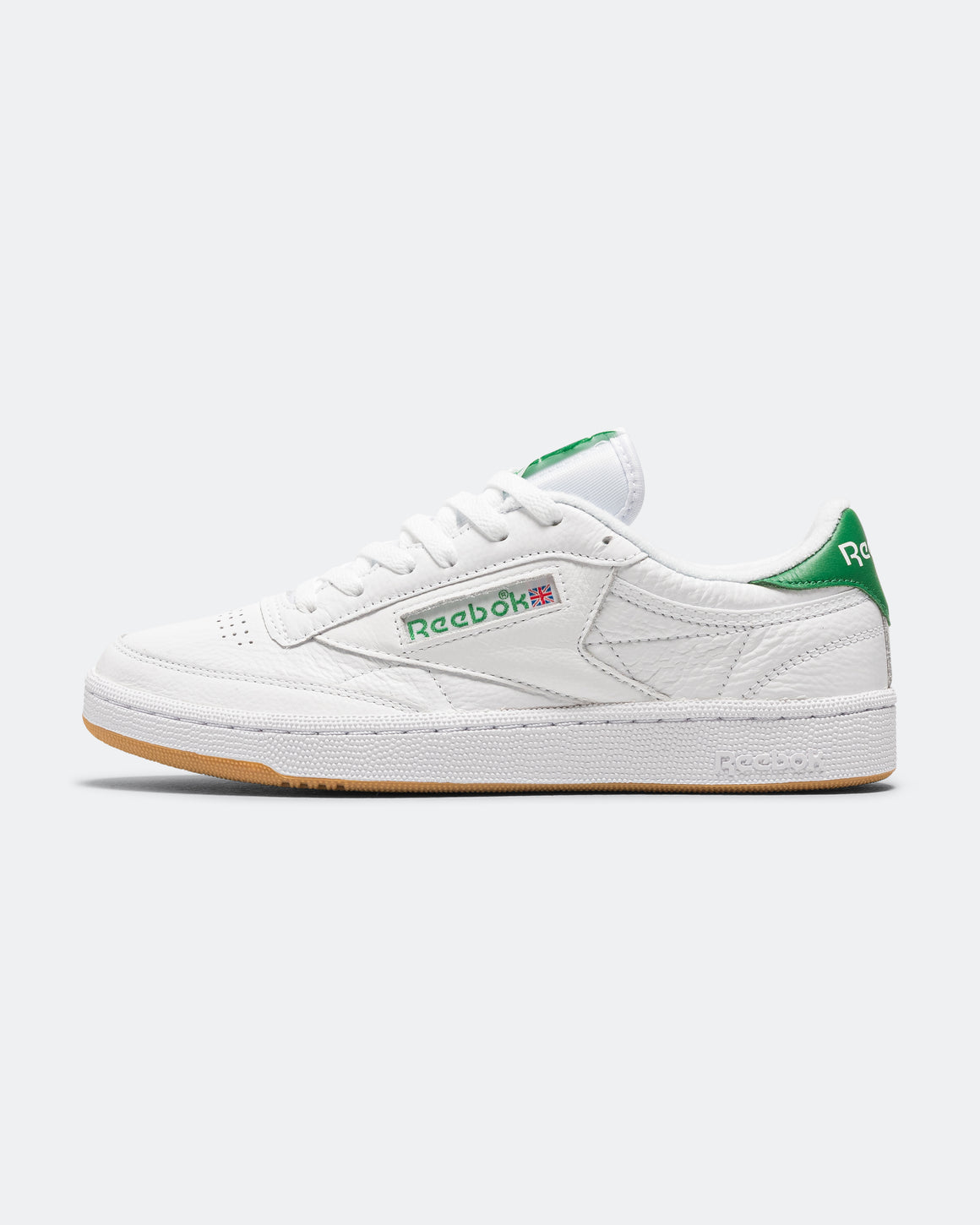 Reebok - Club C 85 - Footwear White/Glen Green-Gum - UP THERE
