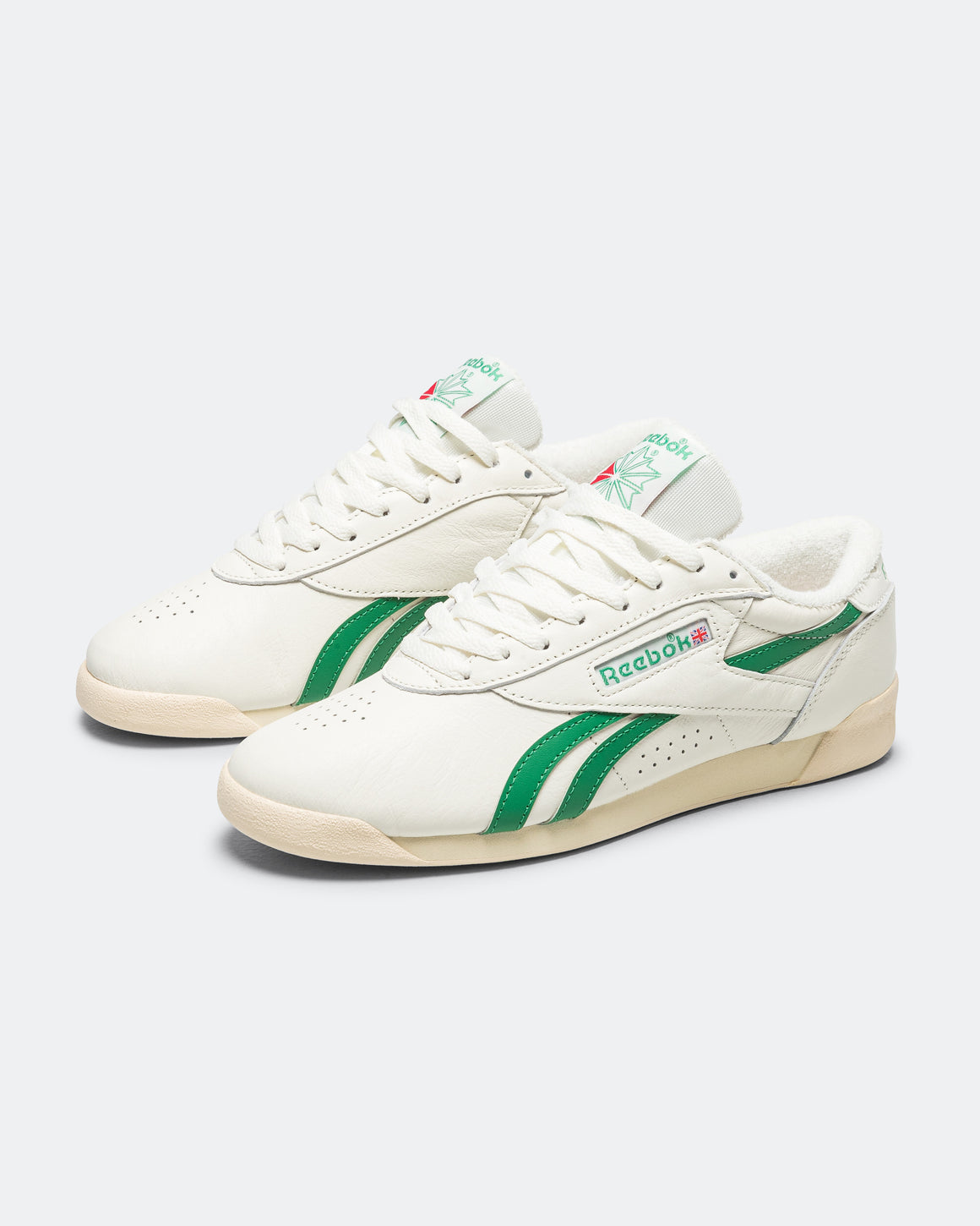 Reebok - Freestyle Lo - Chalk/Glen Green-Paper White - UP THERE