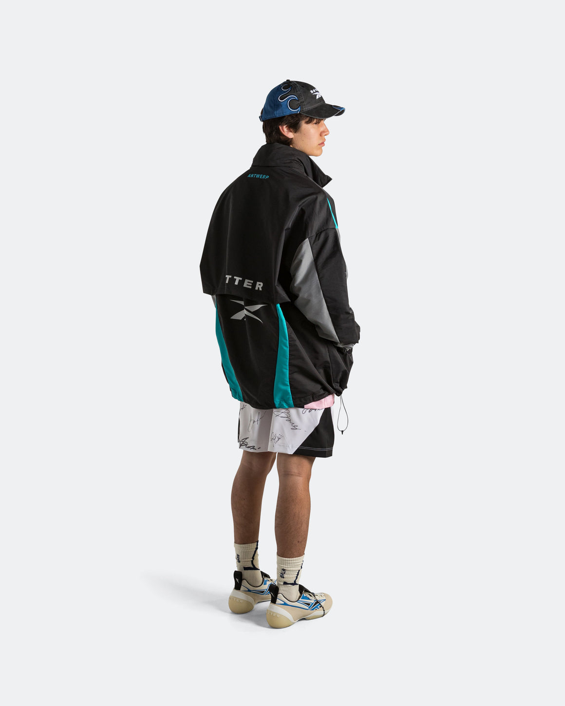 Reebok LTD - Summer Bench Jacket x Botter - Grey/Aqua Blue - UP THERE