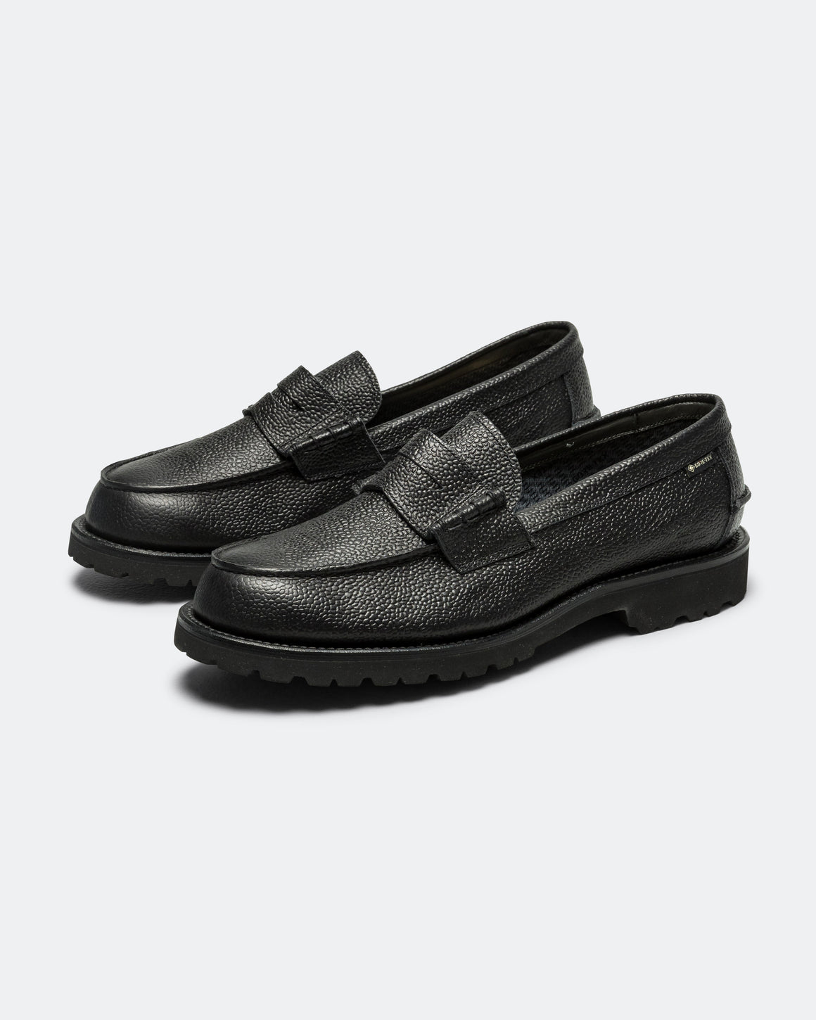 Regal Shoe & Co - Beefroll Loafer - Pebbled Black Leather - UP THERE
