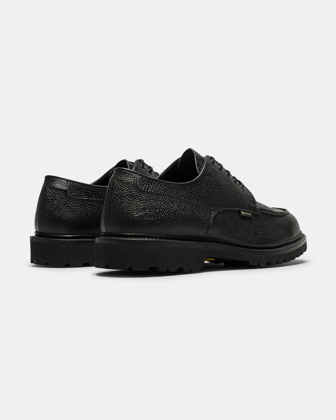 Regal Shoe & Co - U-Tip Derby GORE-TEX - Pebbled Black Leather - UP THERE