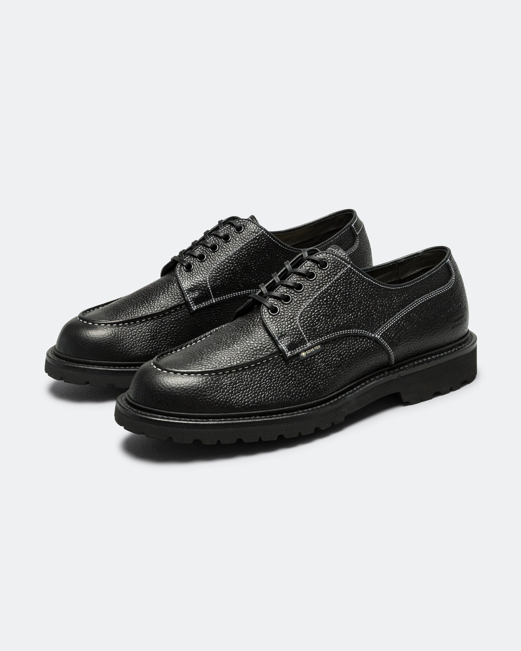 Regal Shoe & Co - U-Tip Derby GORE-TEX - Pebbled Black Leather