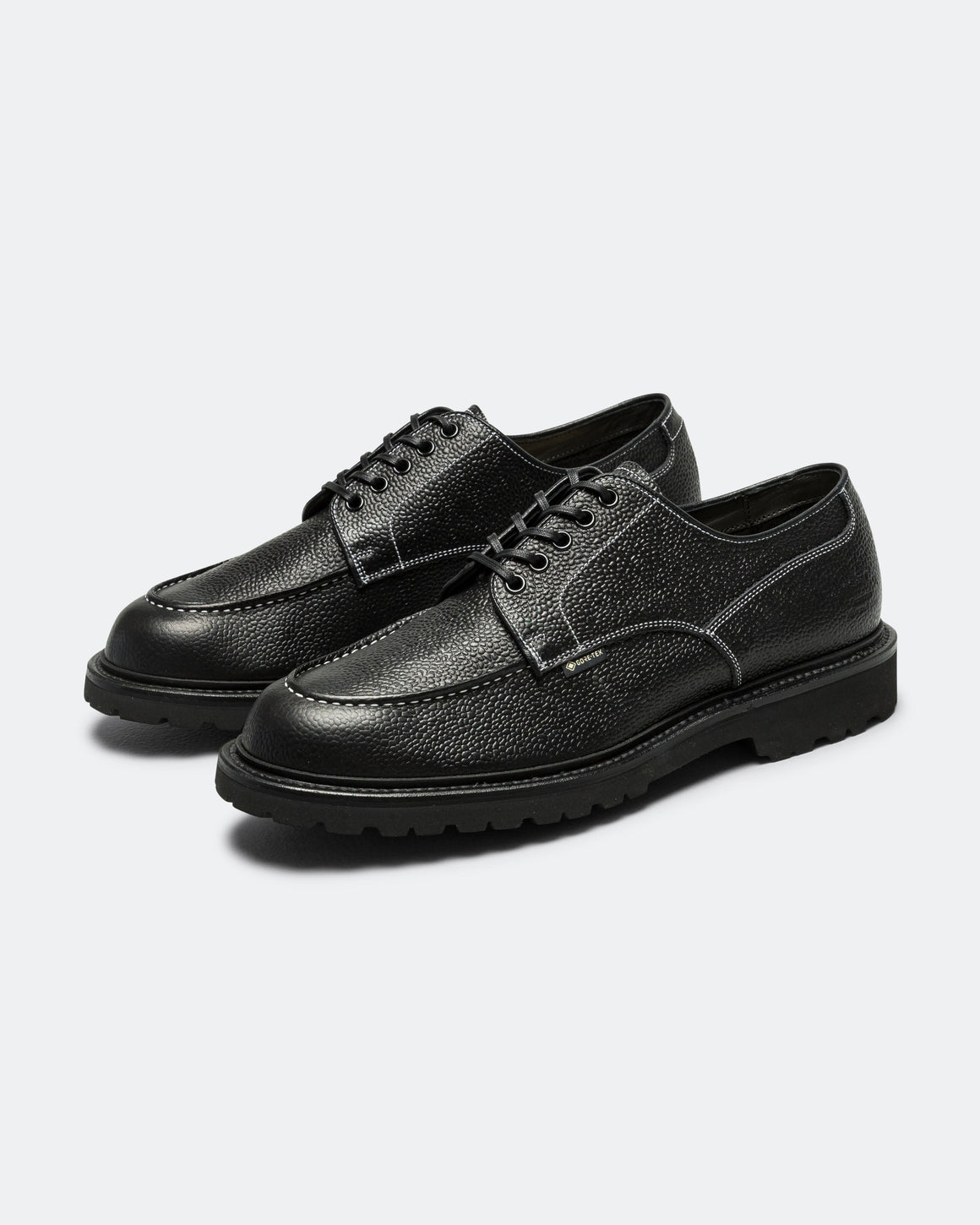 Regal Shoe & Co - U-Tip Derby GORE-TEX - Pebbled Black Leather