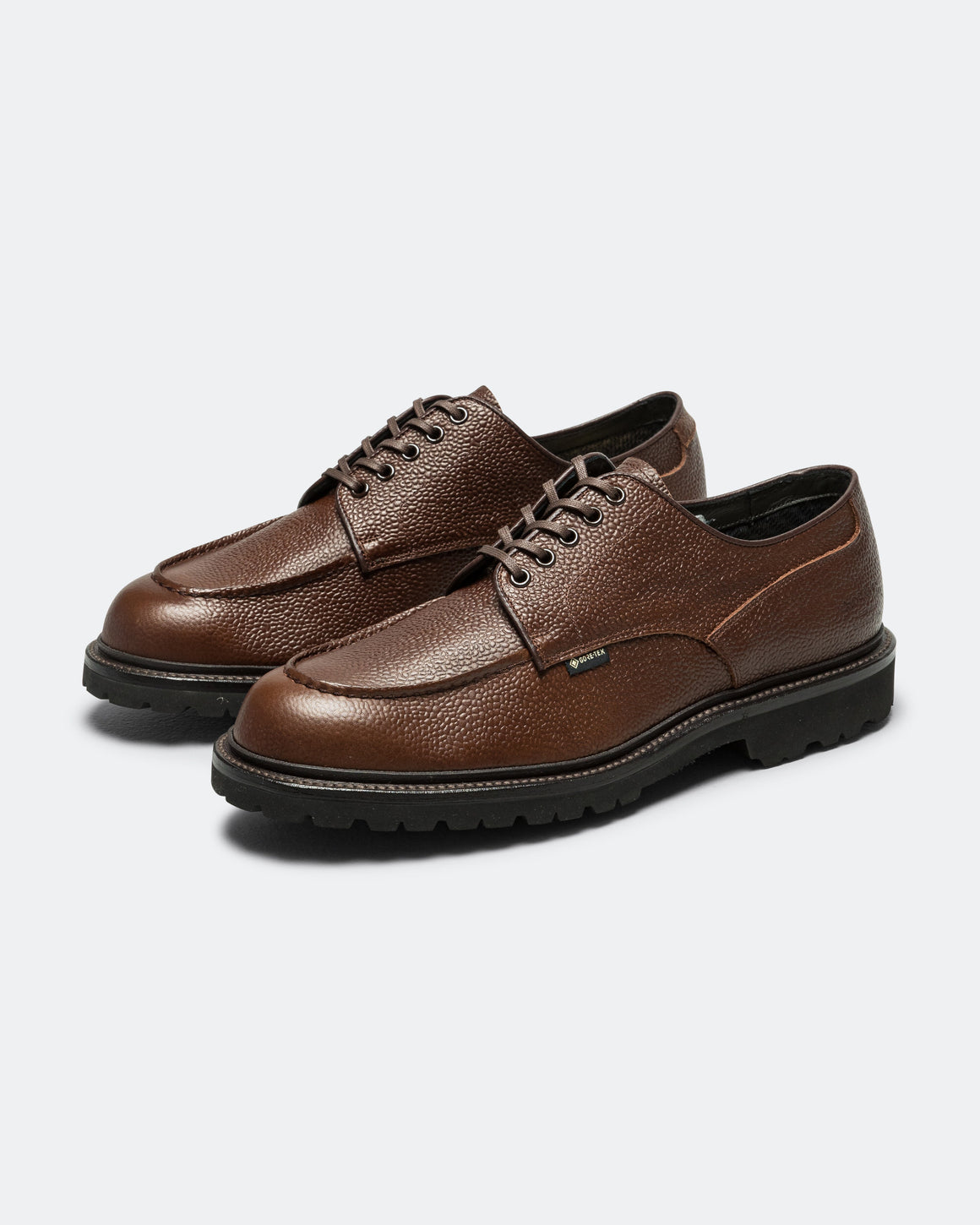 Regal Shoe & Co - U-Tip Derby GORE-TEX - Pebbled Brown Leather - UP THERE