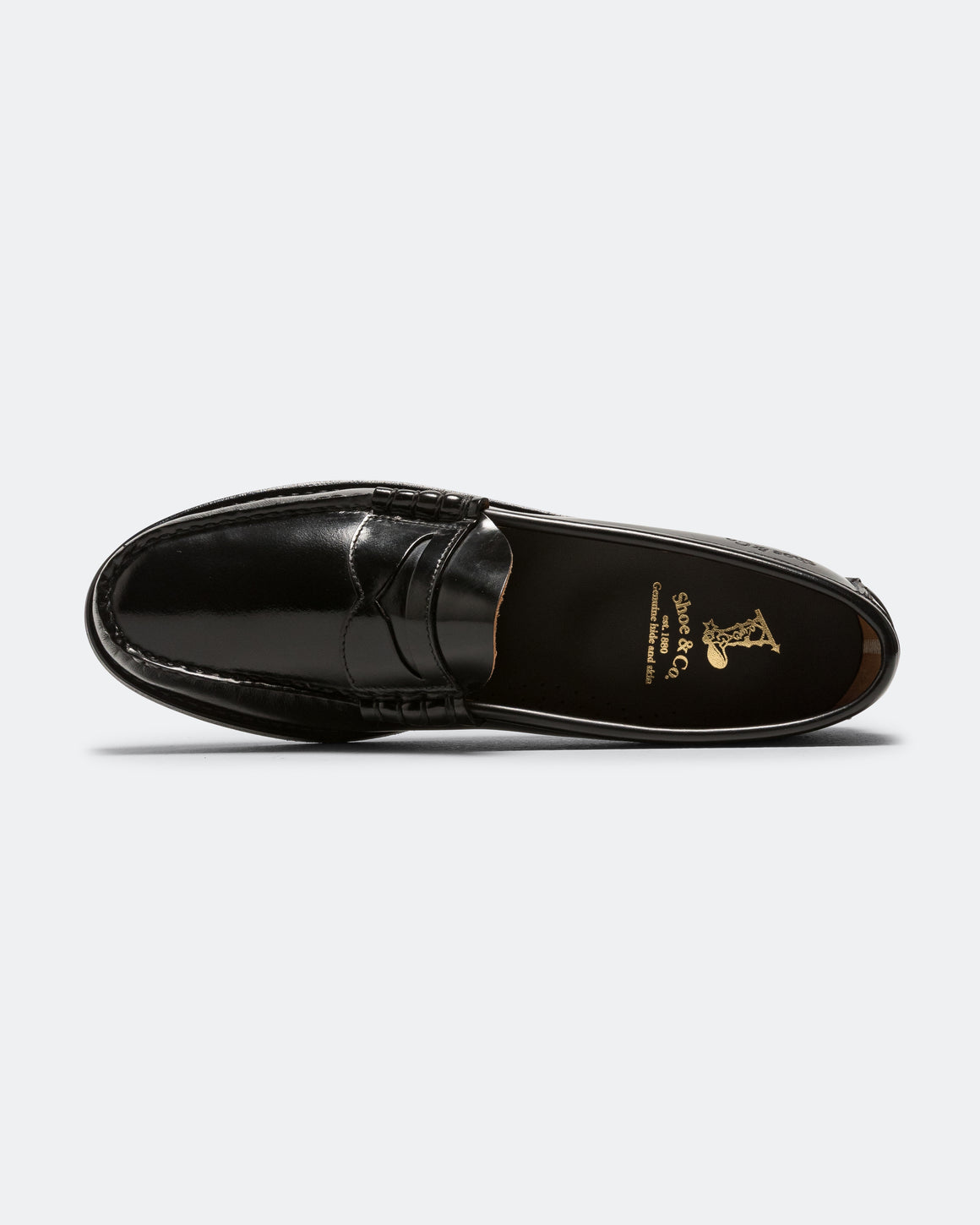 Regal Shoe & Co - Hand Sewn Classic Loafer - Black Leather - UP THERE