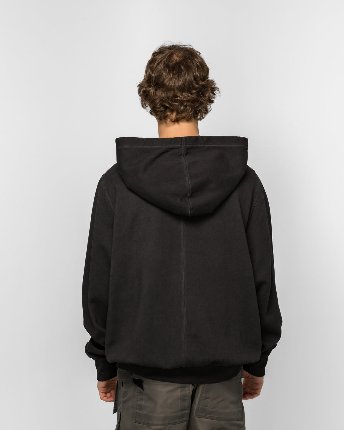 Rick Owens DRKSHDW - Felpa Oversized Hoodie - Faded Black/Silver - UP THERE