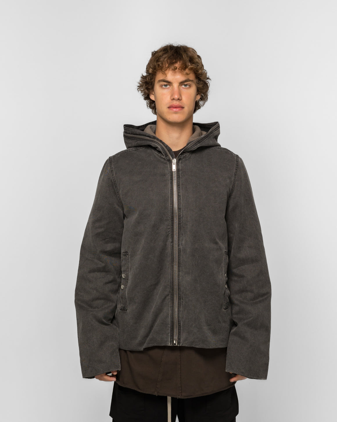 Rick Owens DRKSHDW - Giacca - Gimp Zipfront JKT - Gravel - UP THERE
